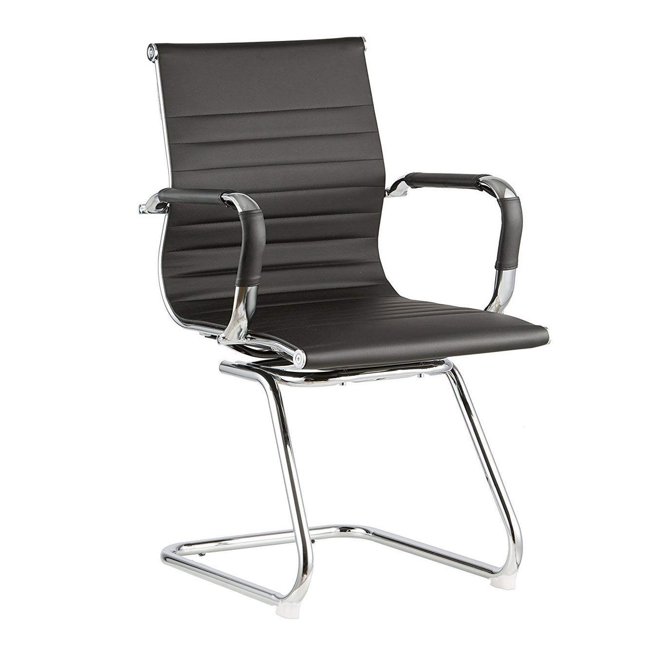 Product Catalog - Office Chair F-75L Black/Chrome Eco-Leather