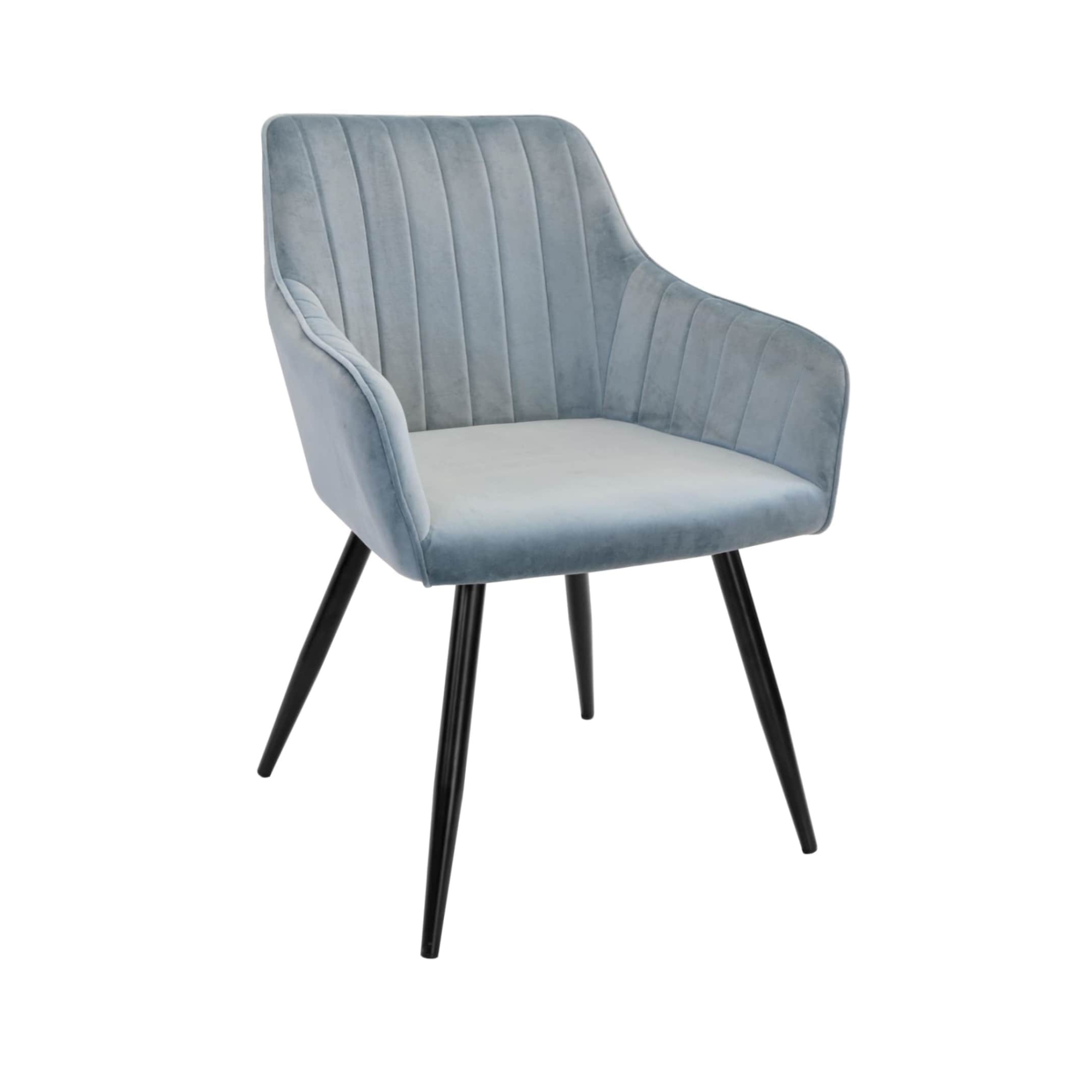 Product Catalog - Iris Light Blue Chair HLR61+Black Legs