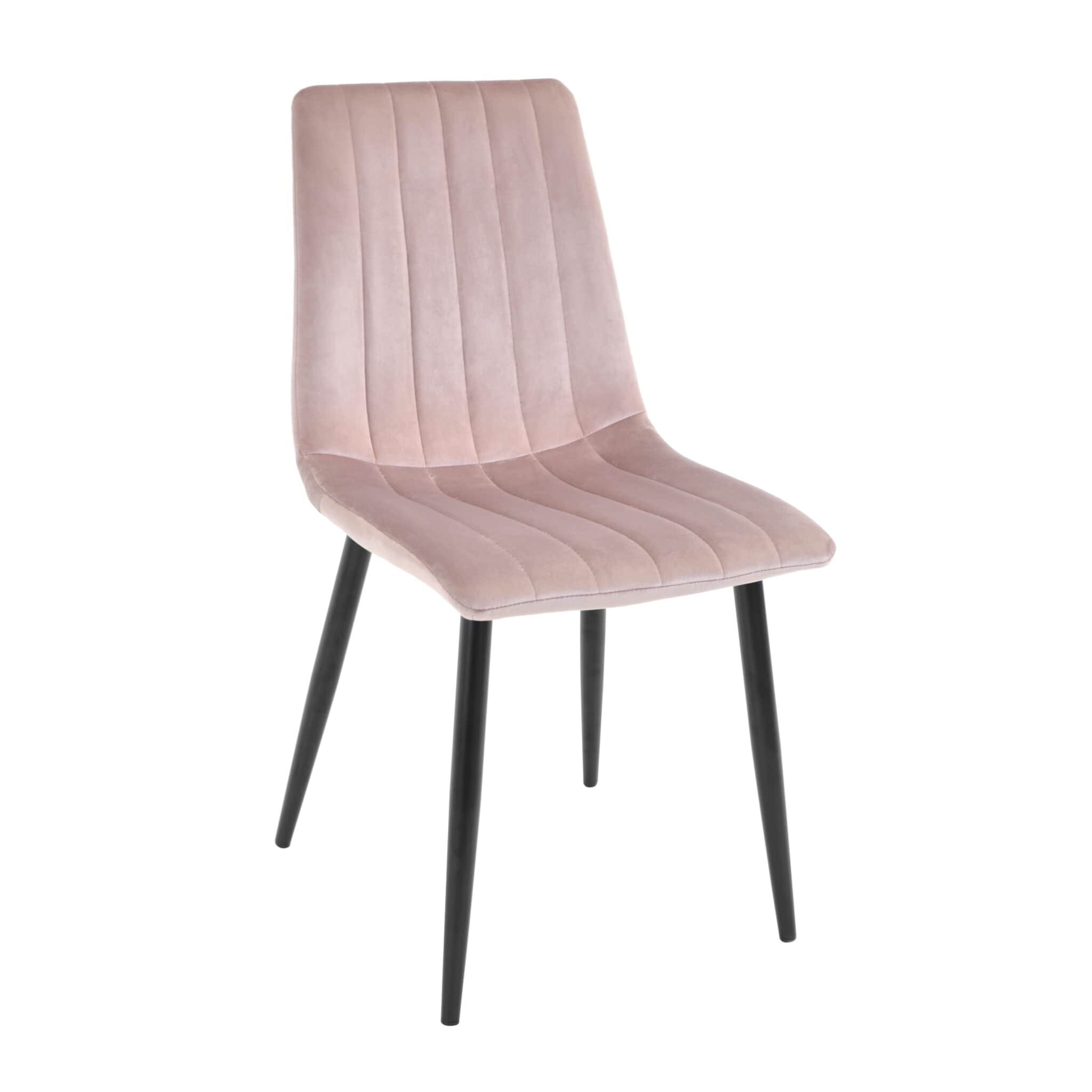 Product Catalog - DC-90P N25 Chair Powder Velvet + Black Legs