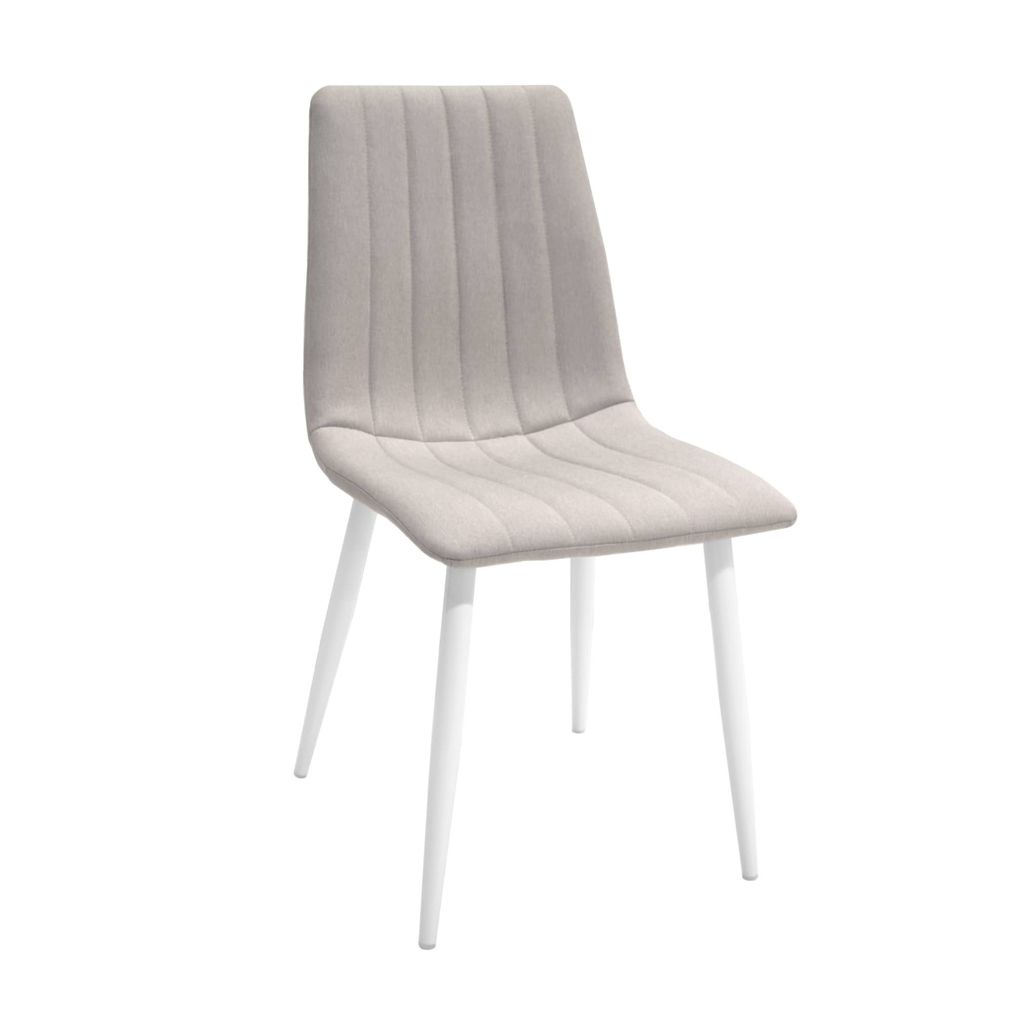 Каталог товаров - Стул DC-90P N14 велюр серый+белый ножки