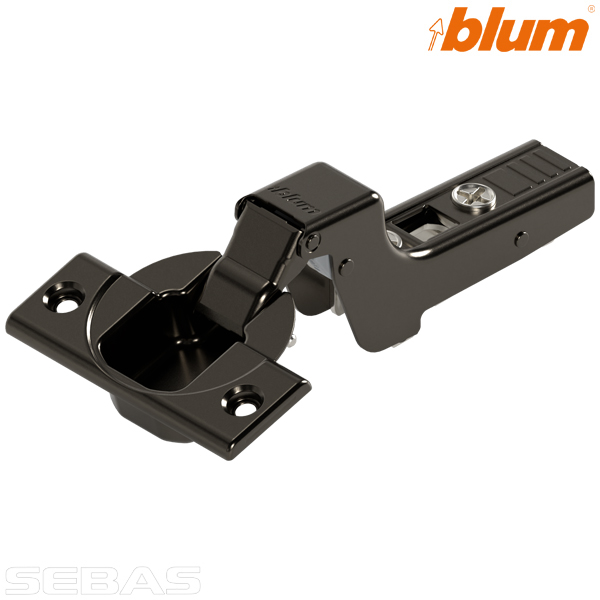 BLUM - Hinge încadrată Clip Top without spring Onyx Black. BLUM
