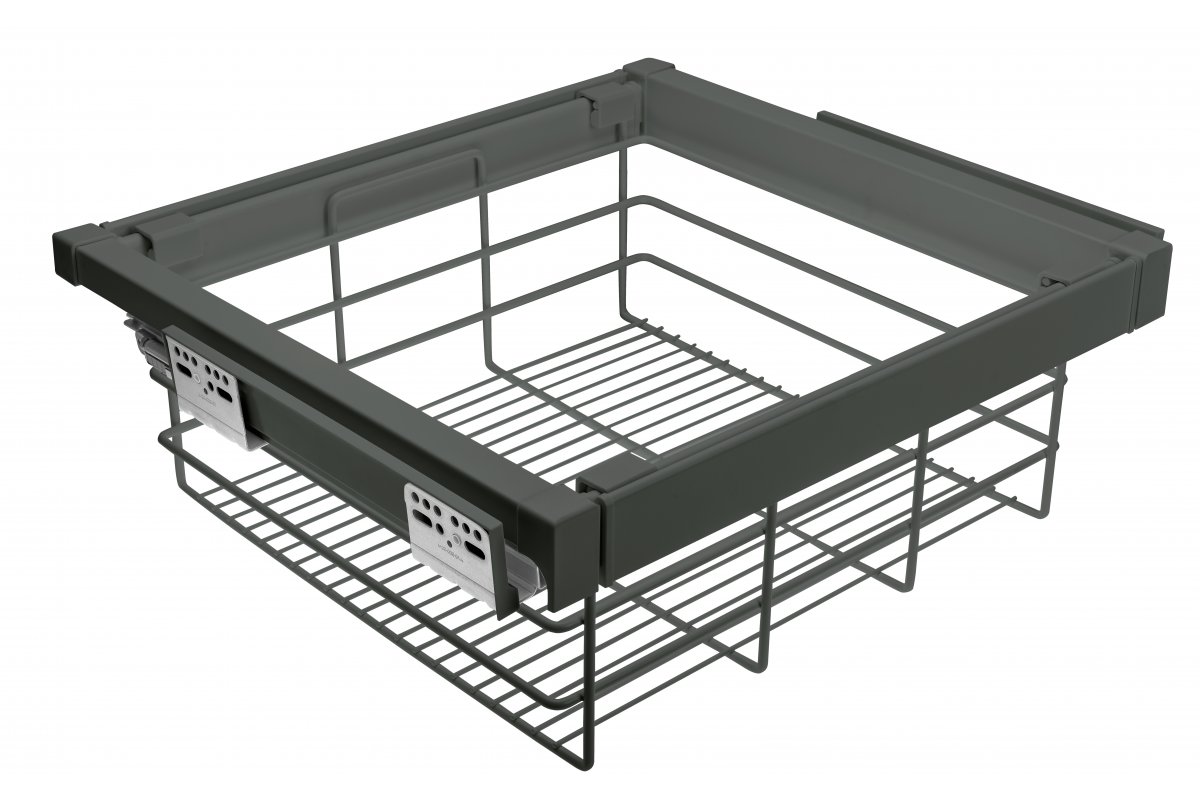 Furniture Hardware - WG-KOSZ90-60 ELITE basket, for cabinet 900 mm, with soft-close, anthracite