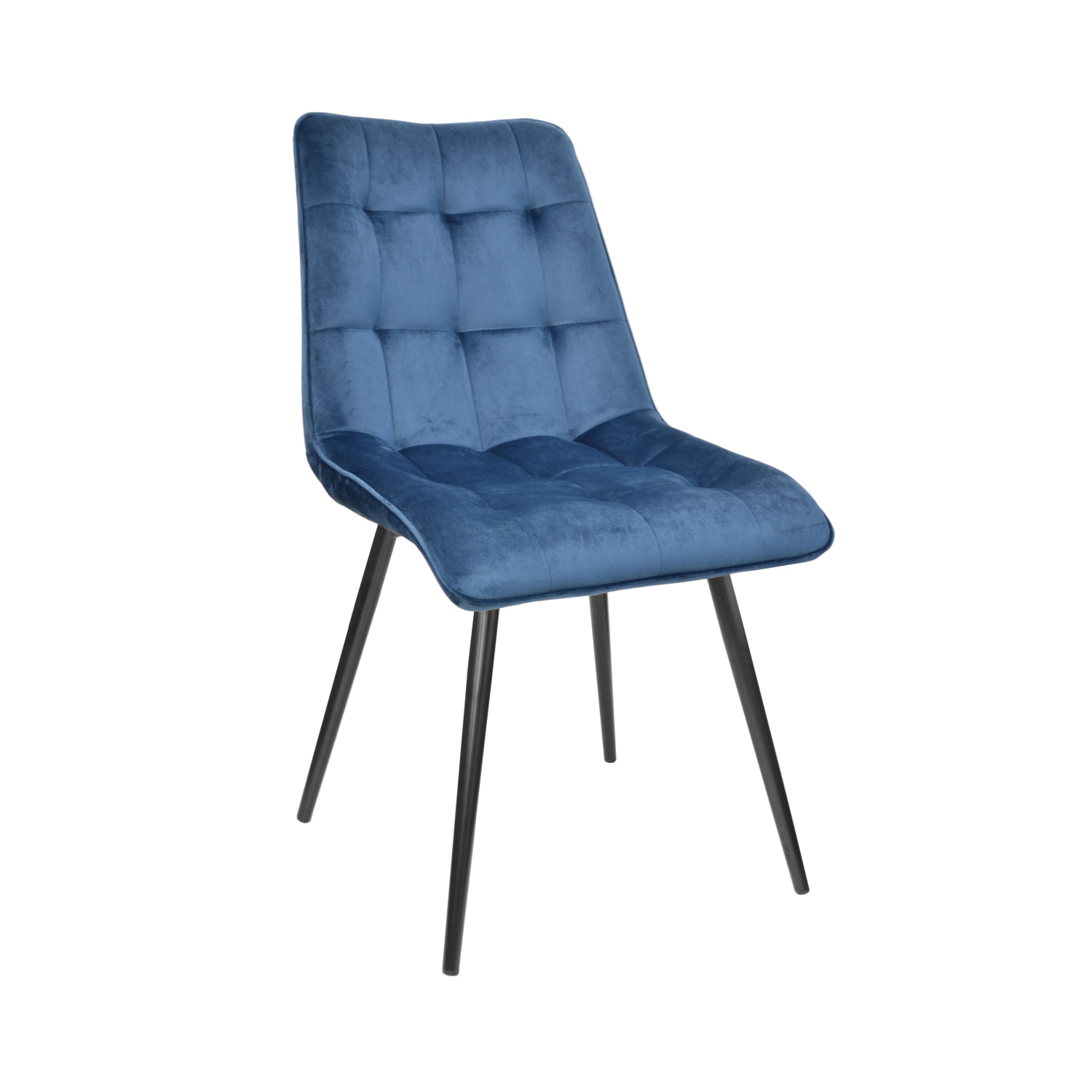 Catalog de produse - Scaun Capella Catifea Blue HLR 63+Black Legs