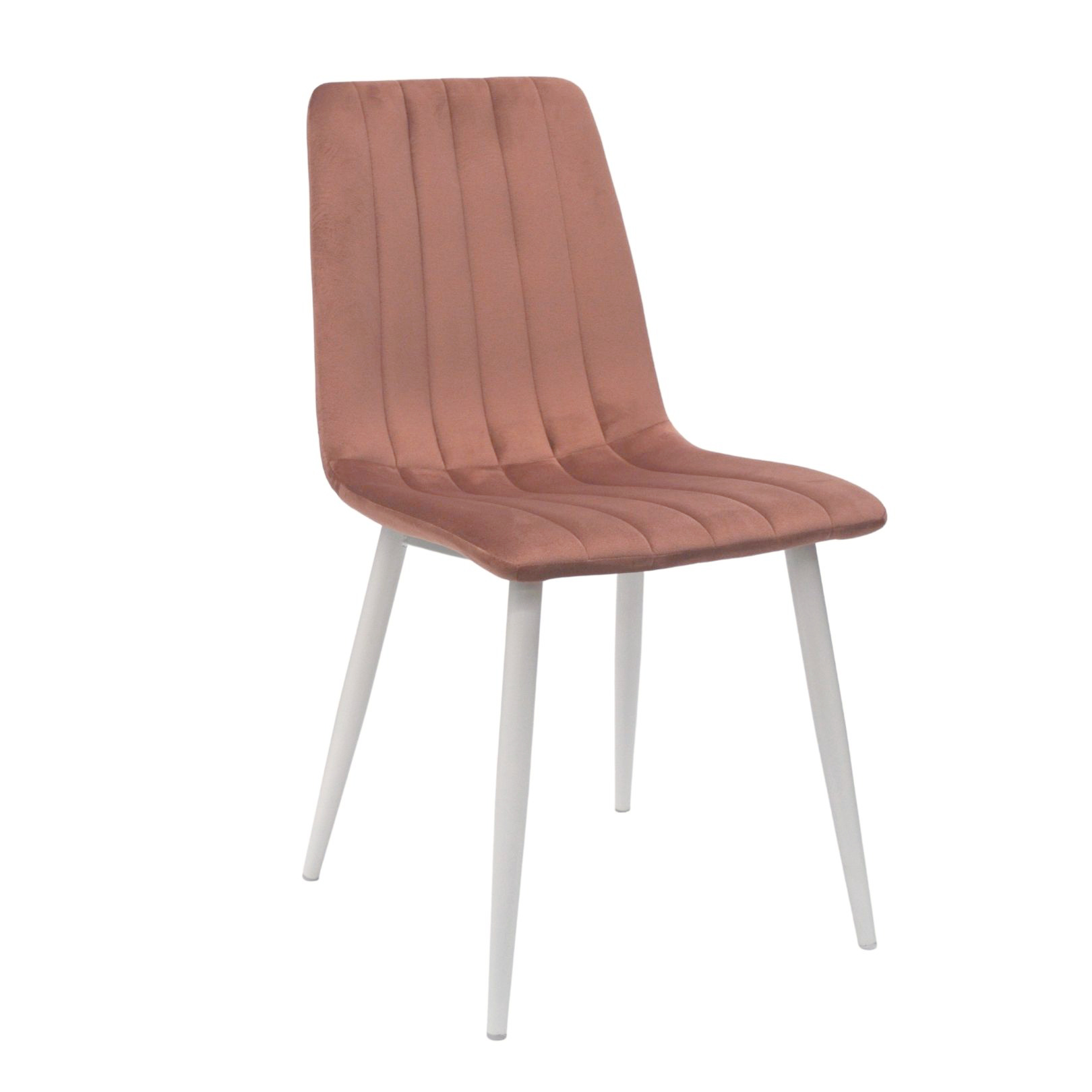 Product Catalog - Chair DC-90P N44 Rusty Velvet + White Legs