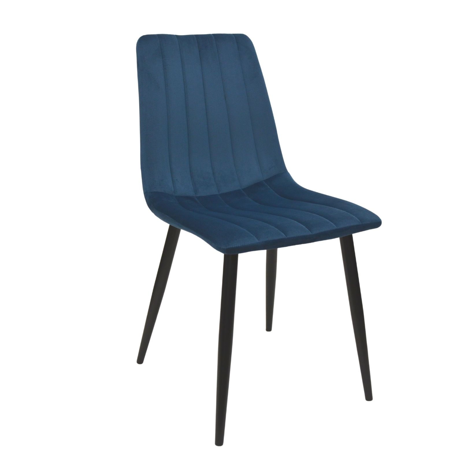 Каталог товаров - Стул DC-90P N63 велюр Dark синий+черные ножки