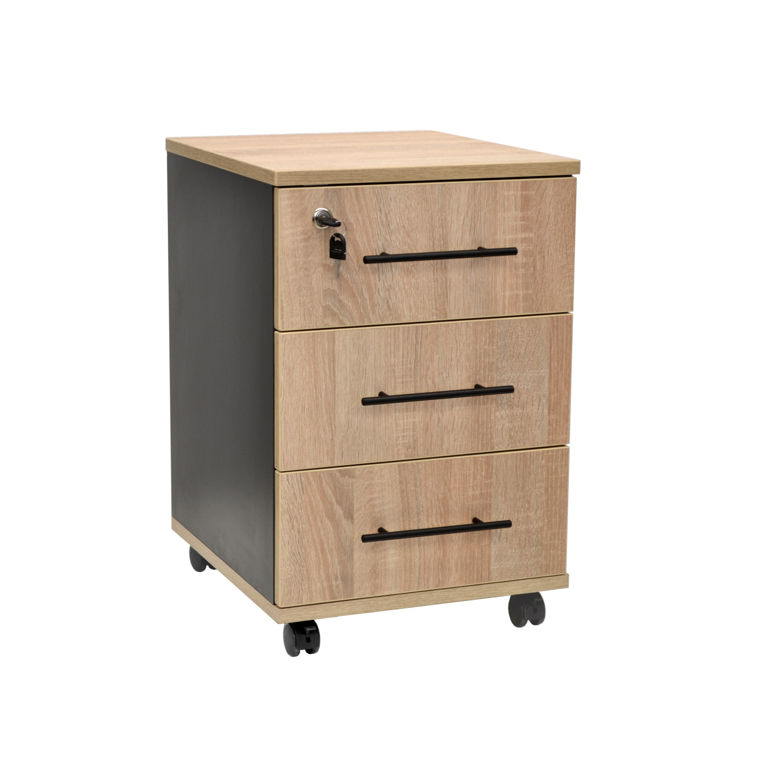 Product Catalog - Rollbox Chest of Drawers Sonoma/Anthracite