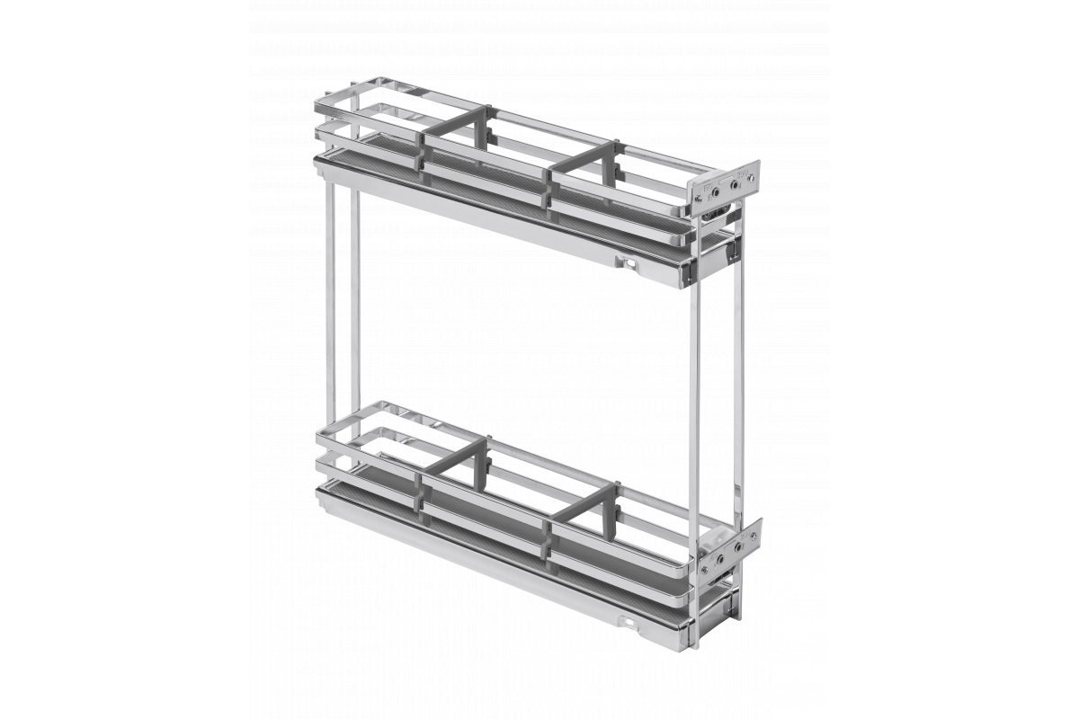 Furniture Hardware - KO-200BO-01 Cargo MOVIX PRO, without slides, 200 mm, chrome