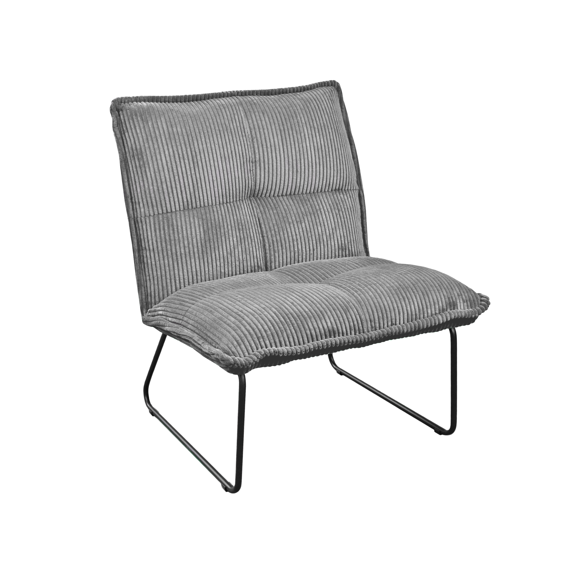 Lounge Chairs - Armchair BRONX Grey Velvet
