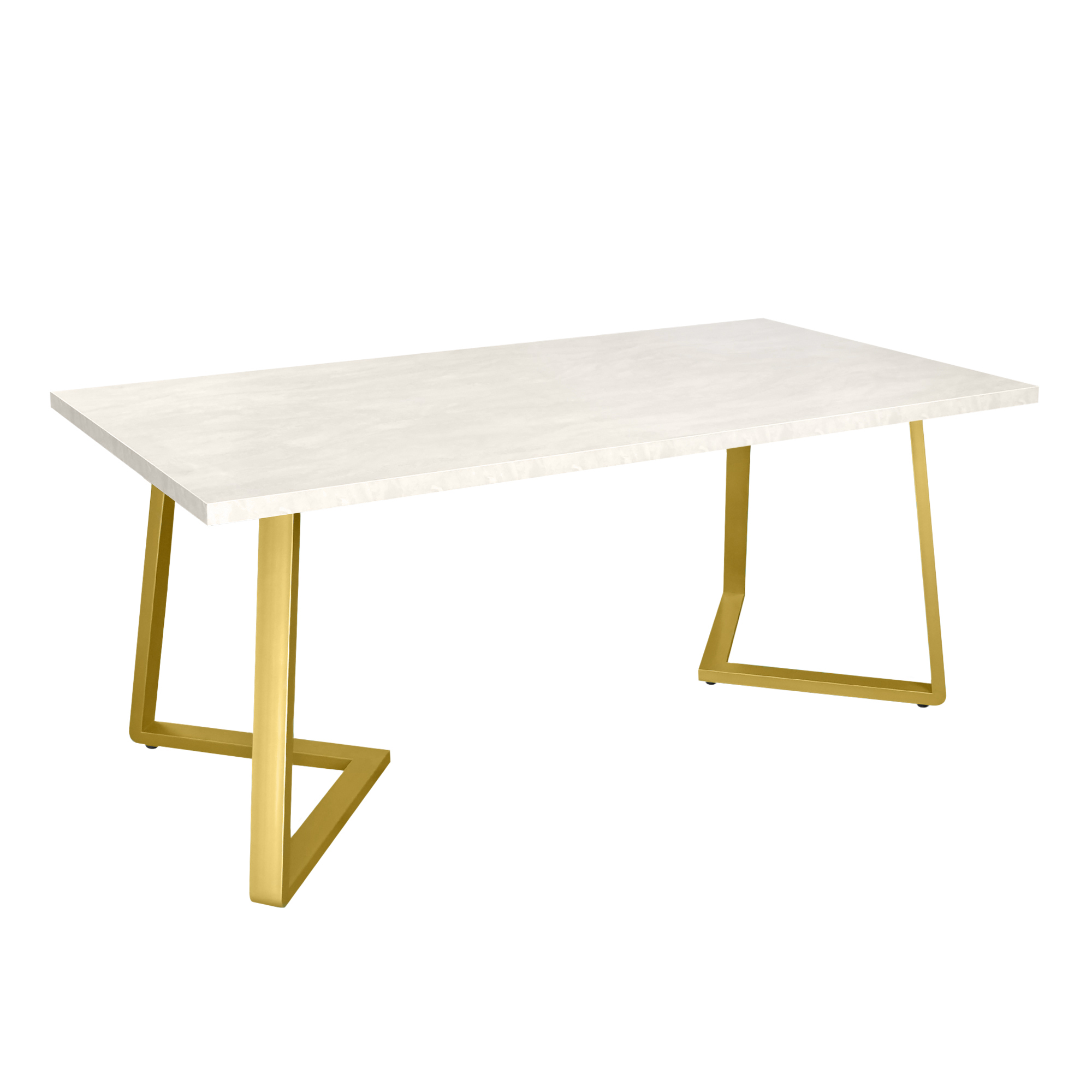 Каталог товаров - Стол FRIDA шелк+золотой ножки 180×90