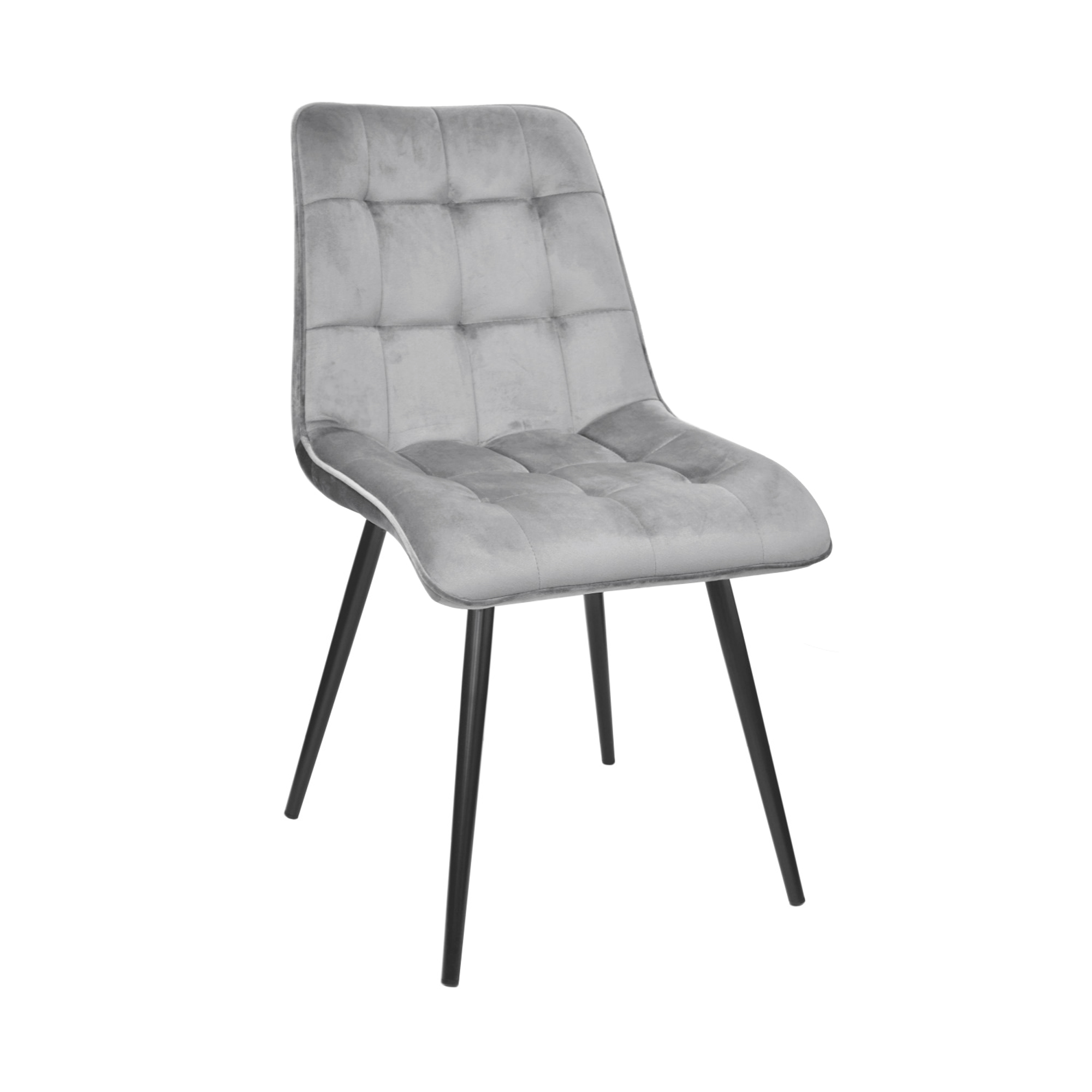 Product Catalog - Capella Grey Chair + Black Legs HLR20