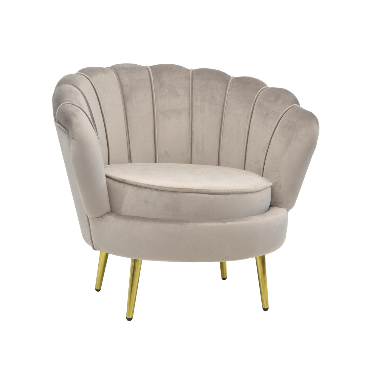 Product Catalog - <p>Maggie Camel Armchair Discover the Maggie Camel armchair, an elegant piece of furniture, perfect for any decor. Made of fine velvet, with golden metal legs, this armchair adds a touch of luxury and