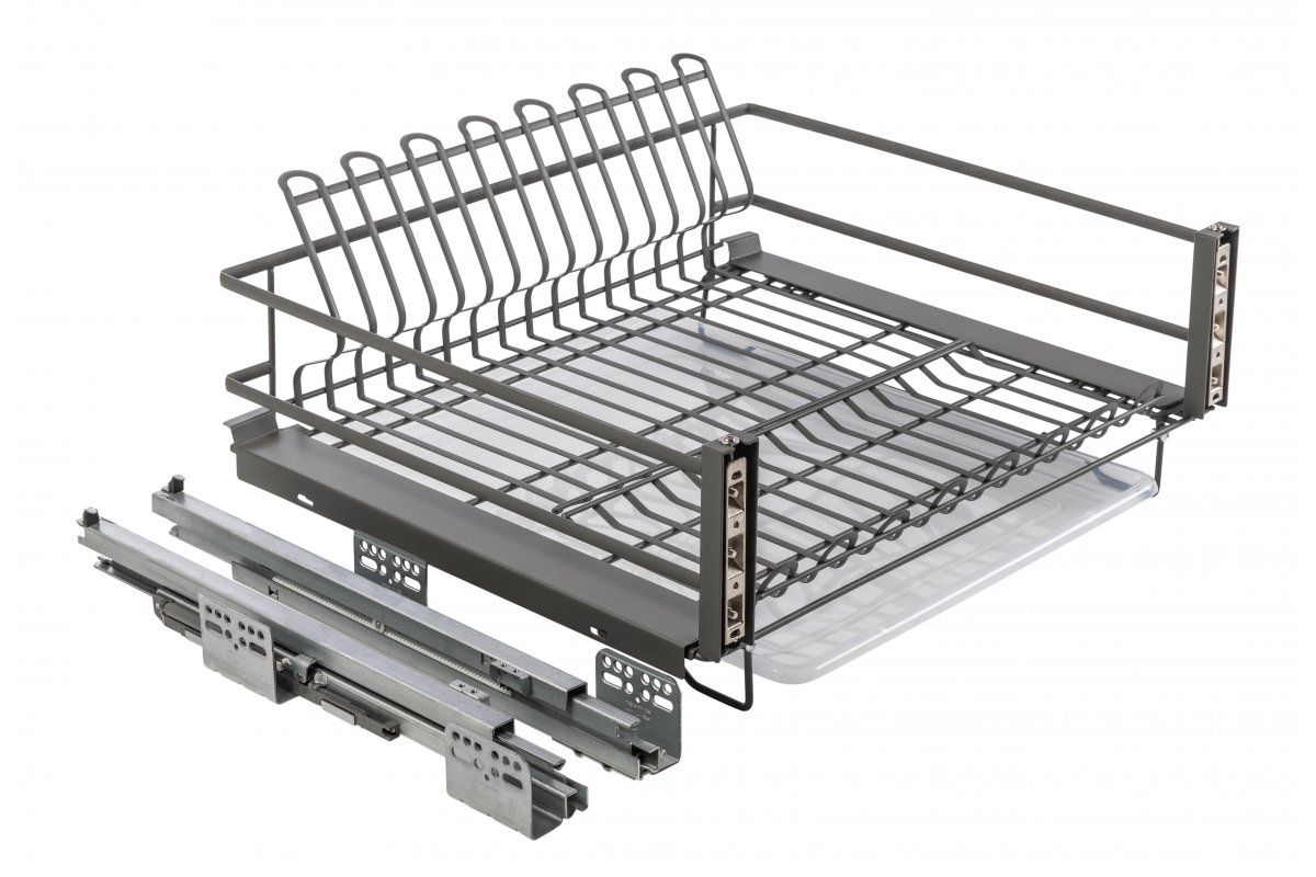 Furniture Hardware - OC-SZD700-60 Drawer dish drainer, MOVIX, L=700, without slides, anthracite