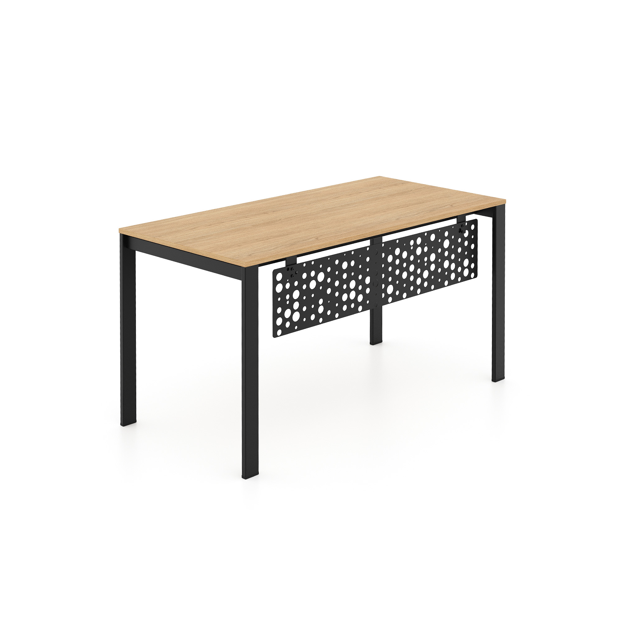 Product Catalog - Adam Desk 138×68 with rectangular perforated screen 124×24