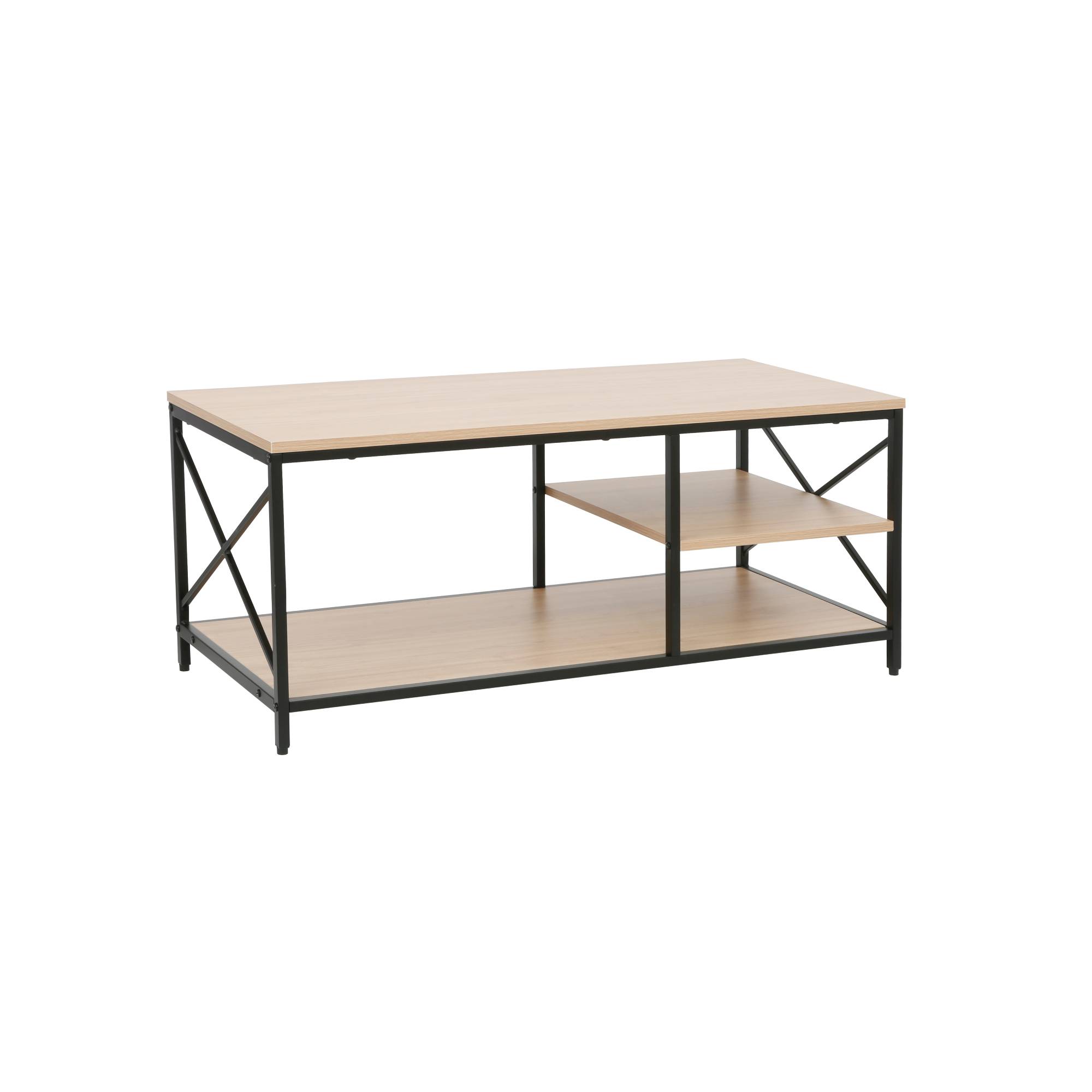 Catalog de produse - Masa Cafea Larson 100x30x80H Stejar/Black