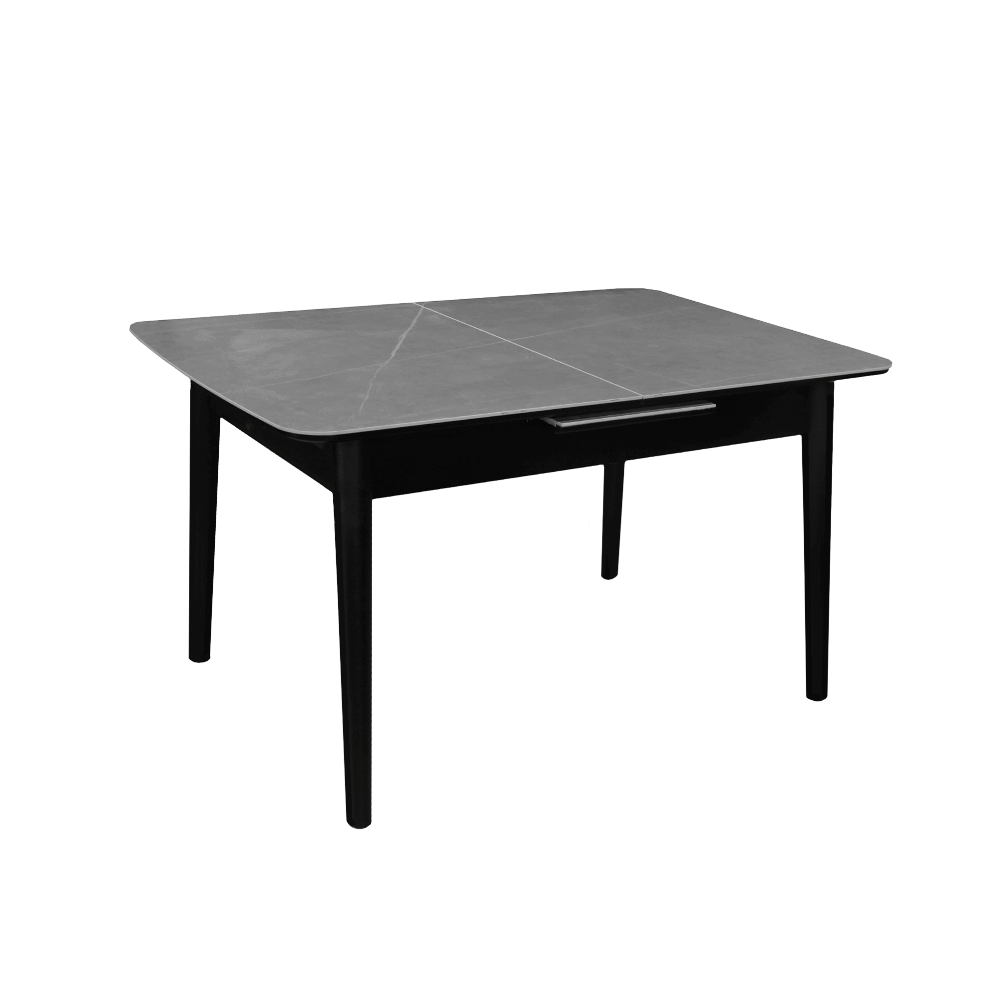 Каталог товаров - Раздвижной стол Granna серый+черные ножки