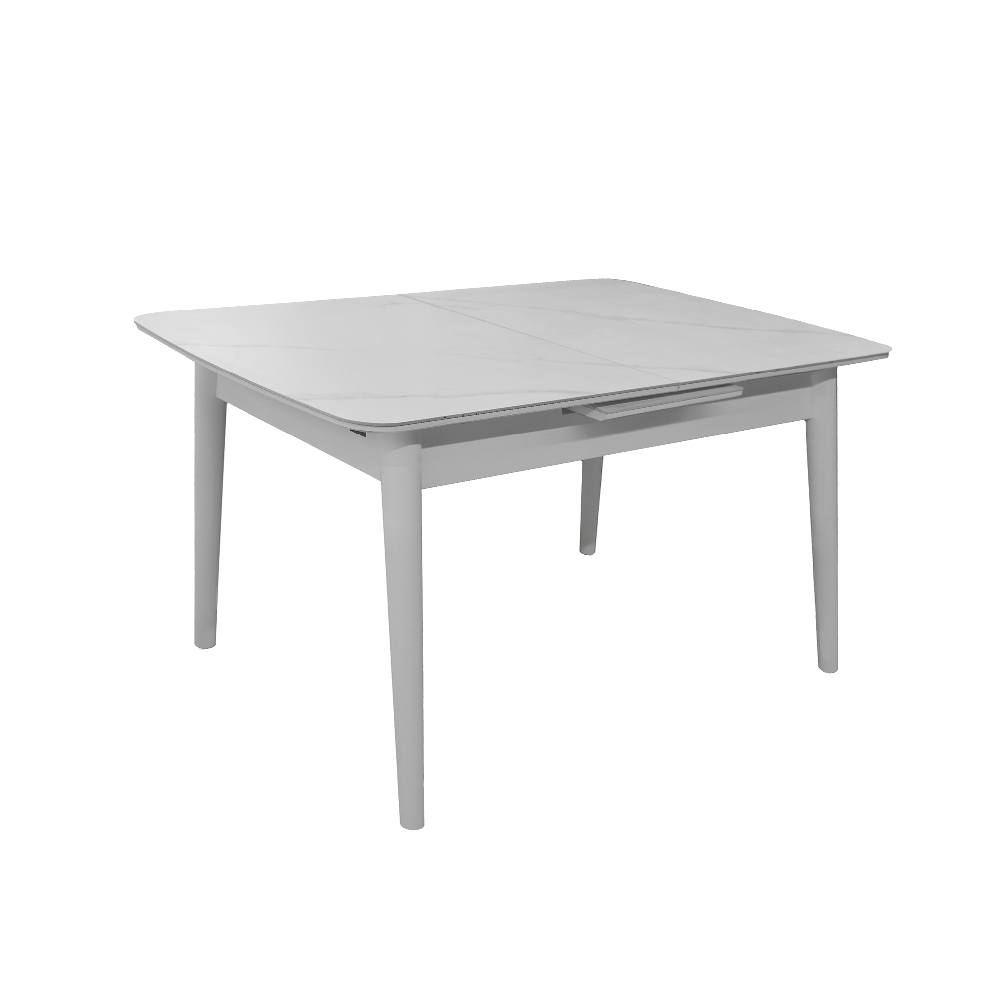 Product Catalog - Granna Extendable Table White + White Legs