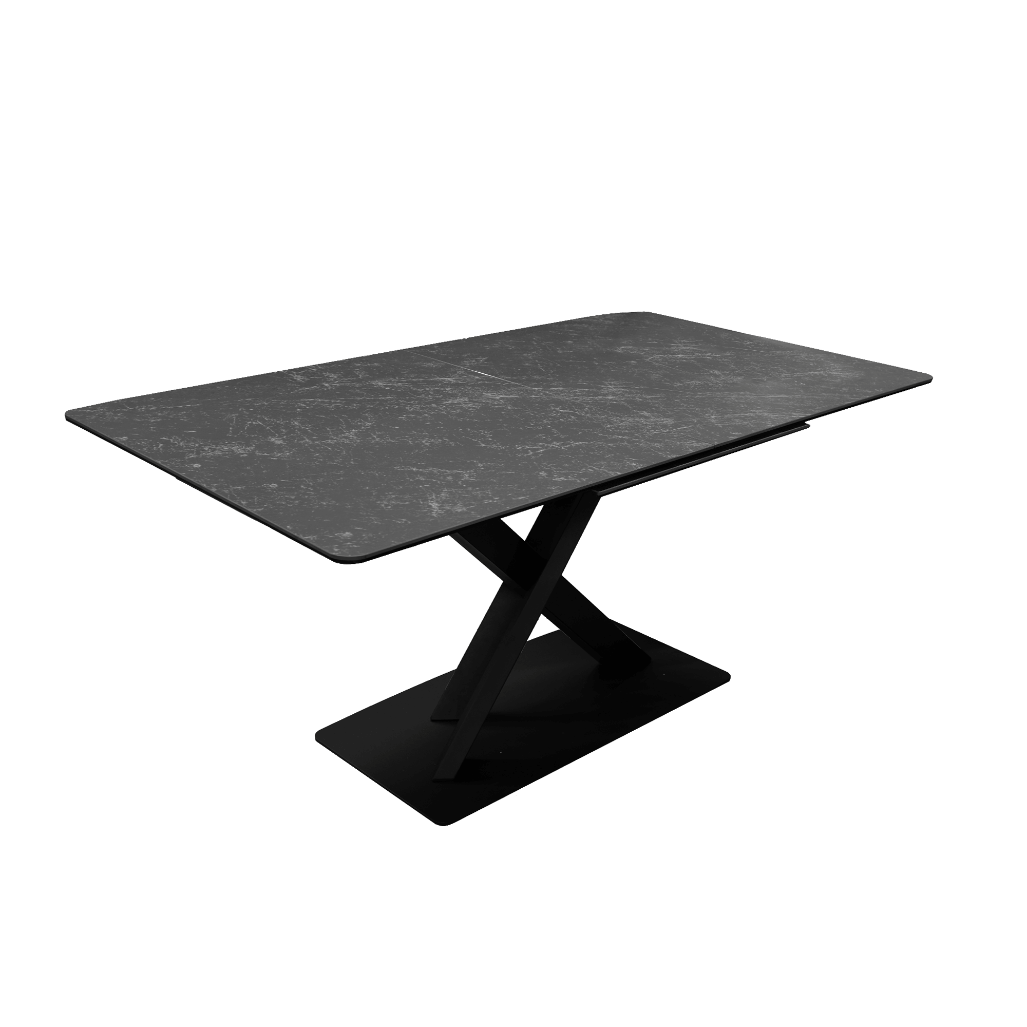 Product Catalog - Mila Black & White Extendable Table 160/220×90