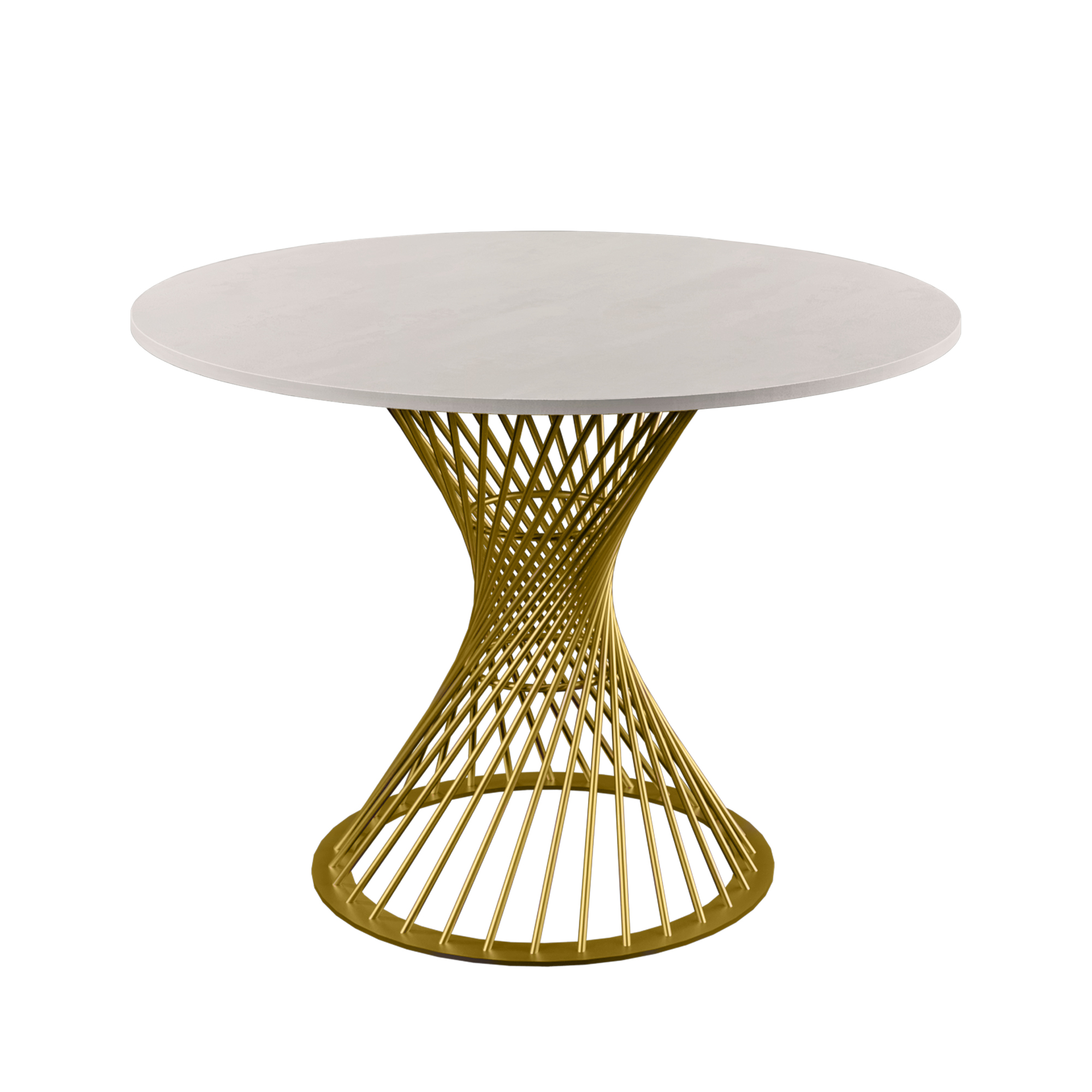 Product Catalog - FELICIA Table Silk+Golden Leg D100