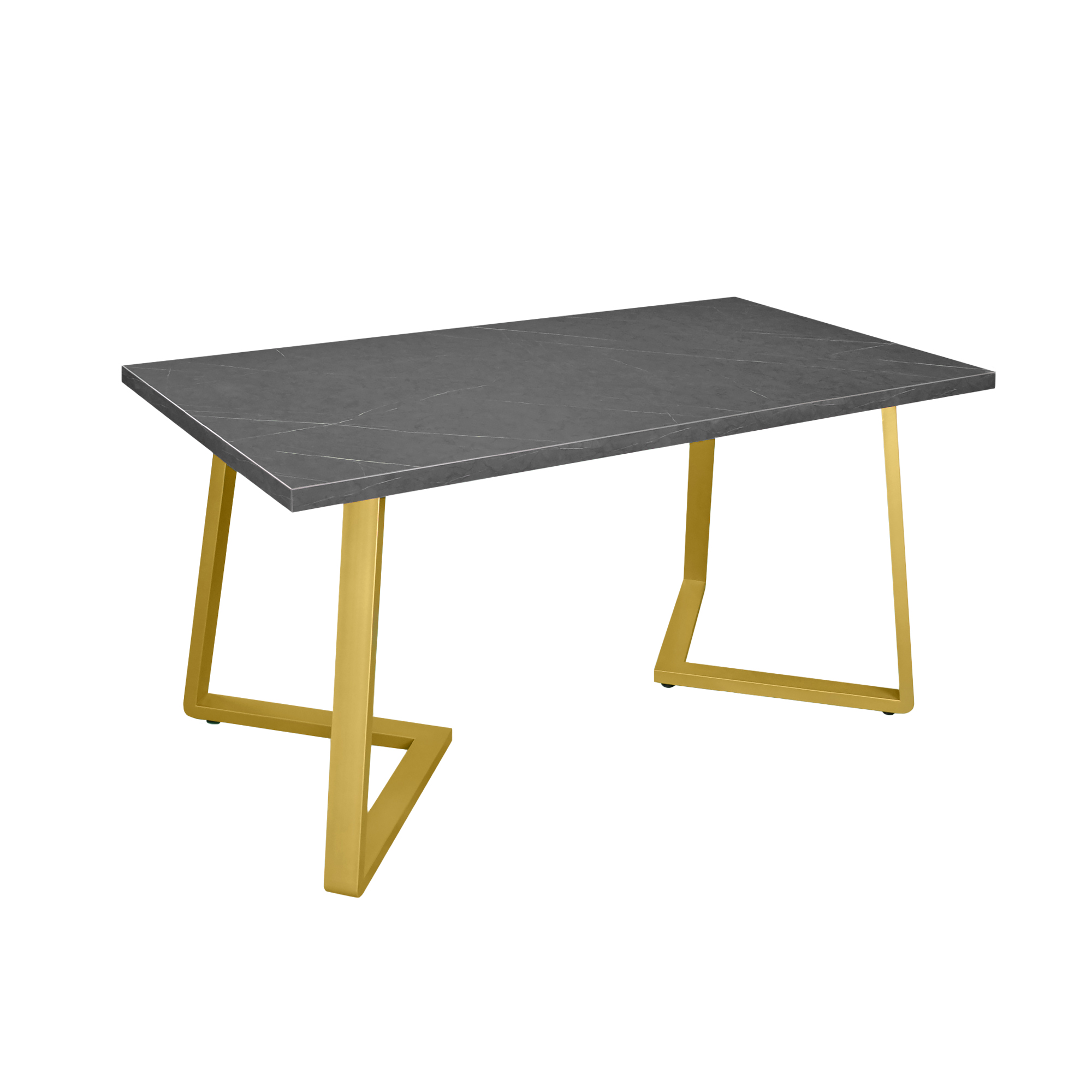 Catalog de produse - Masa FRIDA Marmura Neagra+Golden Legs 150×80