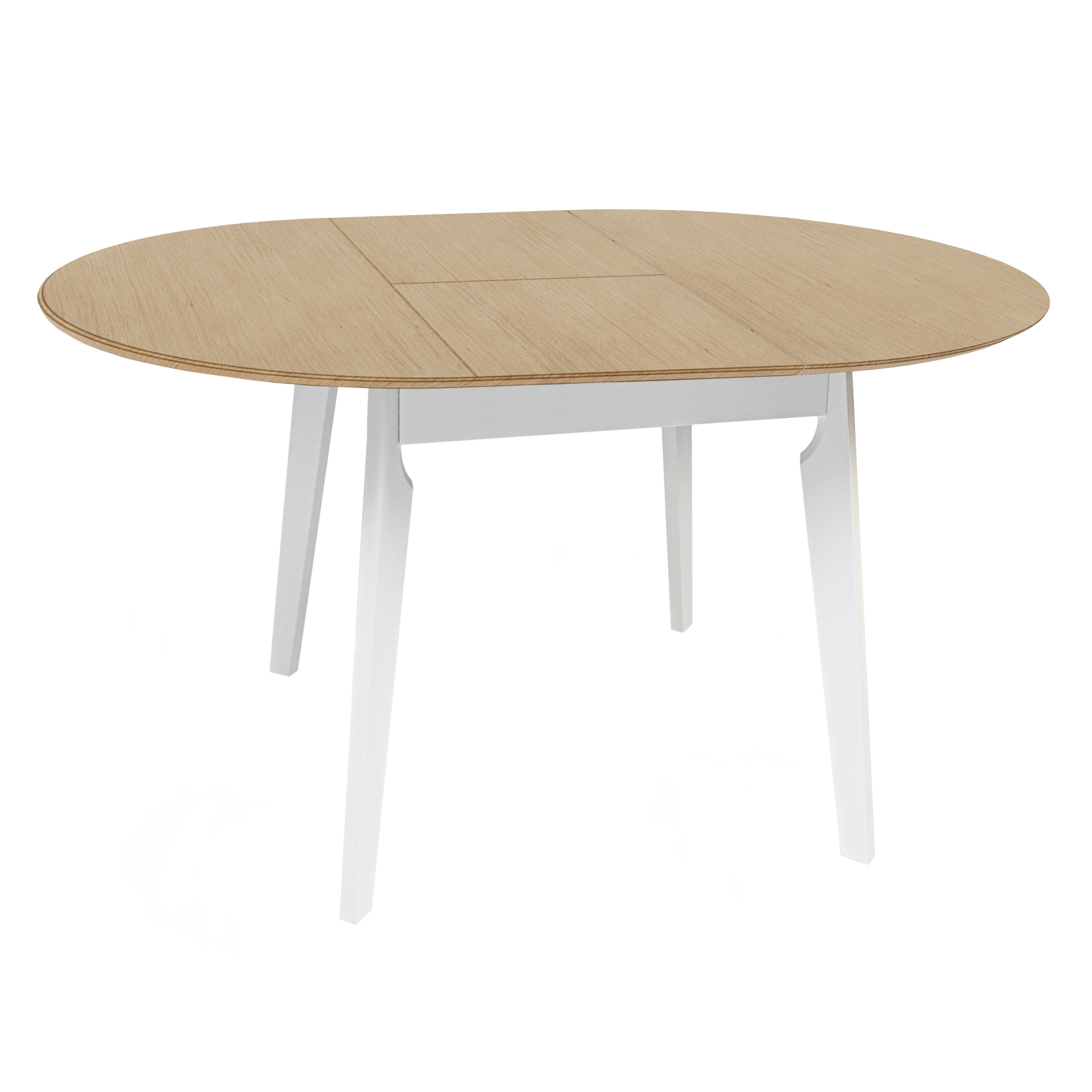 Product Catalog - Extensible Table MARS Natural Top+White Leg 100/140xH75