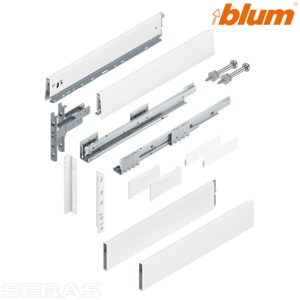 Accesorii sertare - Sertare MERIVOBOX E+BOXCAP ALBE. BLUM
