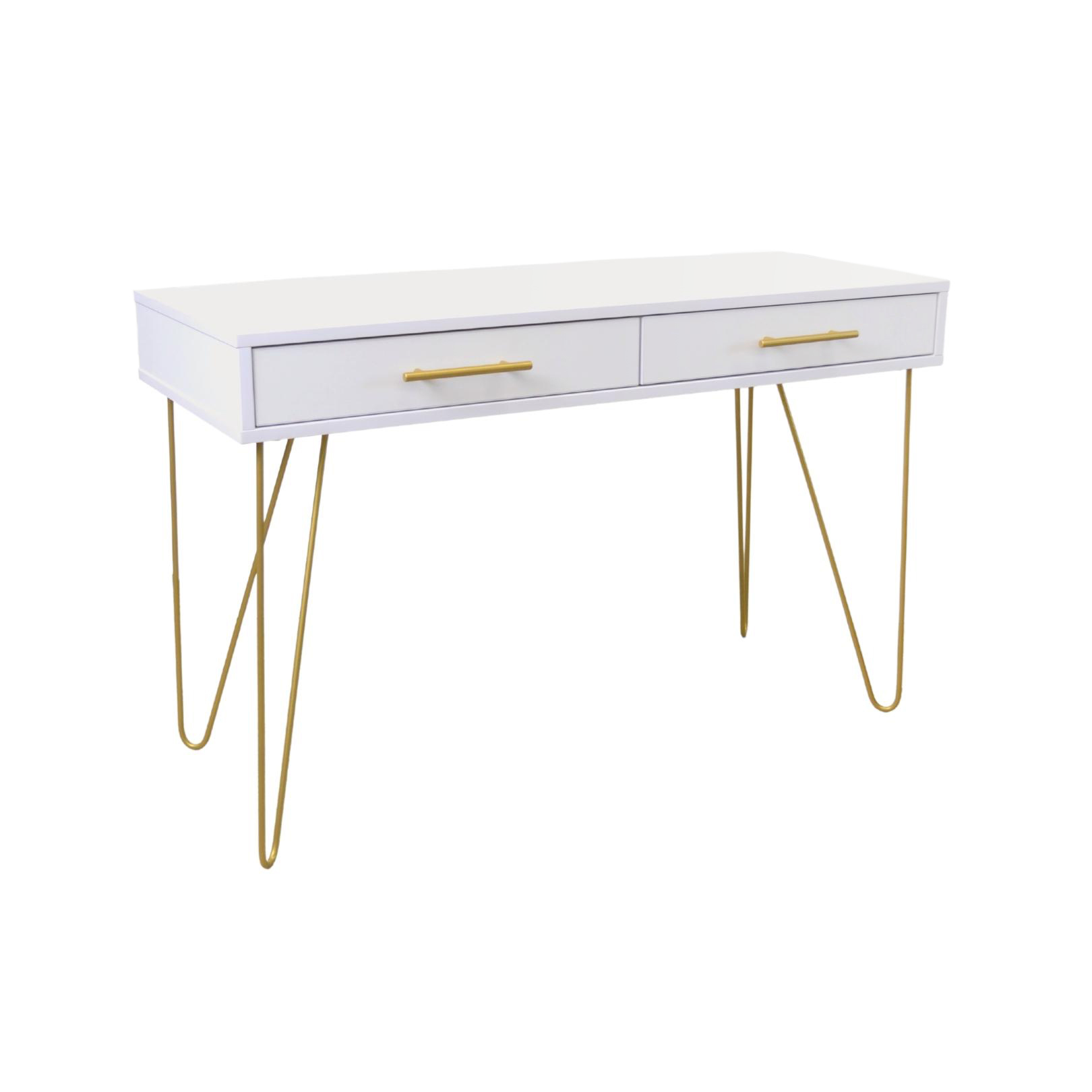 Catalog de produse - Consola Mia cu sertar White/Gold
