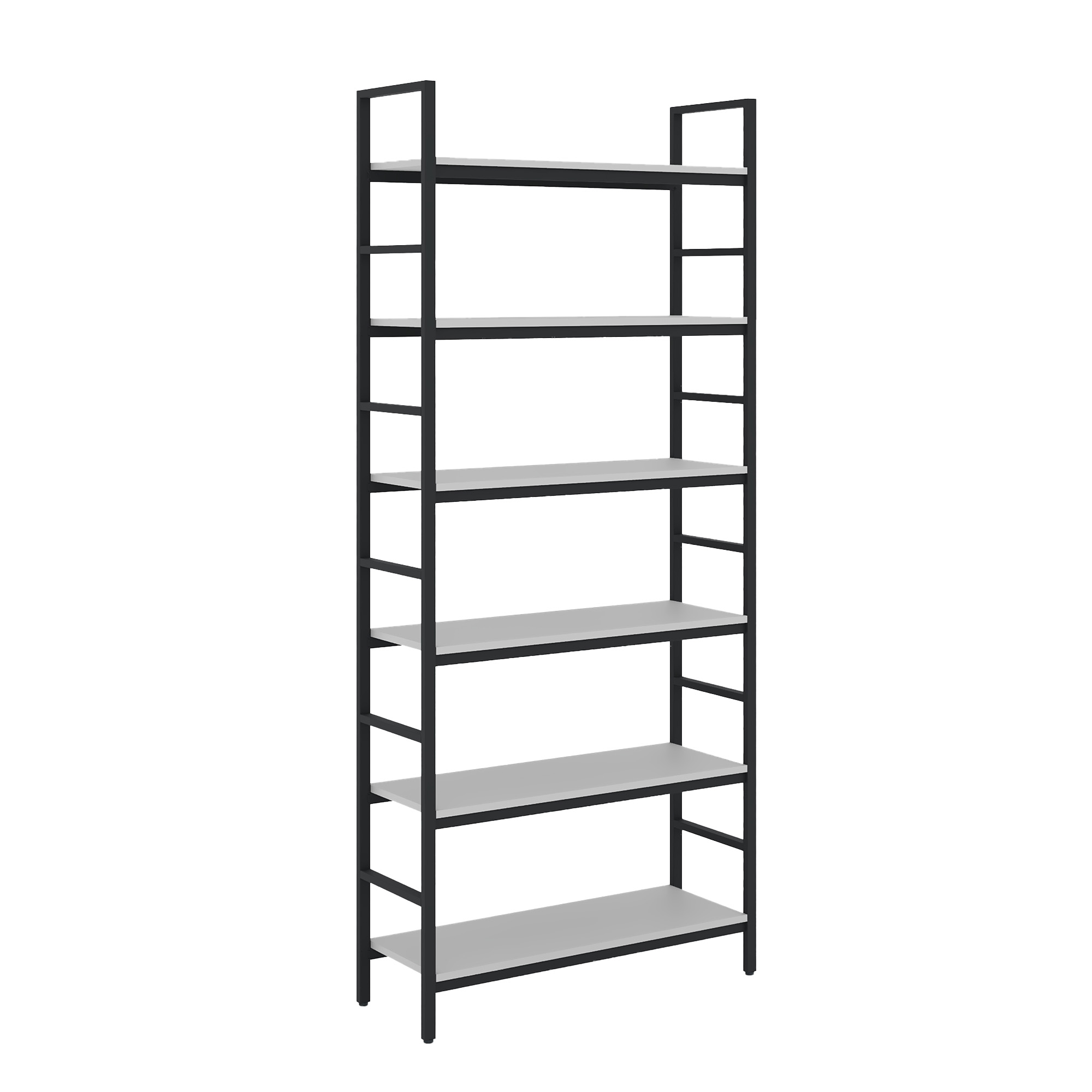 Product Catalog - Modular archive shelf M1 with 6 levels 100x34xH228 0112 PE Stone Grey + Black Frame