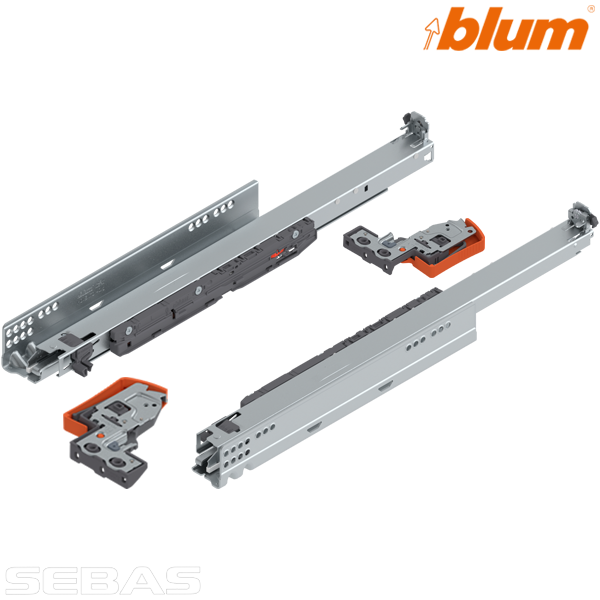 Accesorii sertare - Glisiere sub sertar Movento Tip-On Blumotion. BLUM
