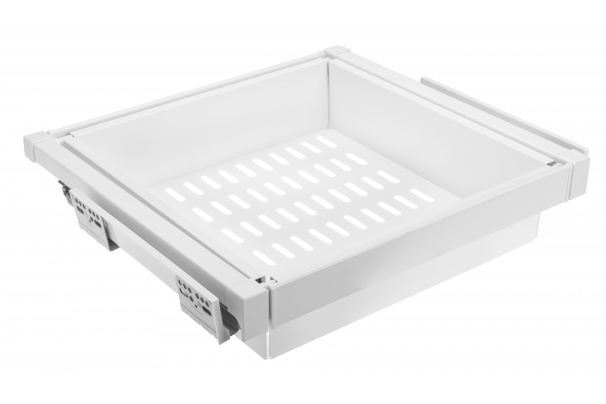 Feronerie - WG-KOSZM60-10 Coș din metal ELITE, pentru dulap 600 mm, cu amortizator, alb