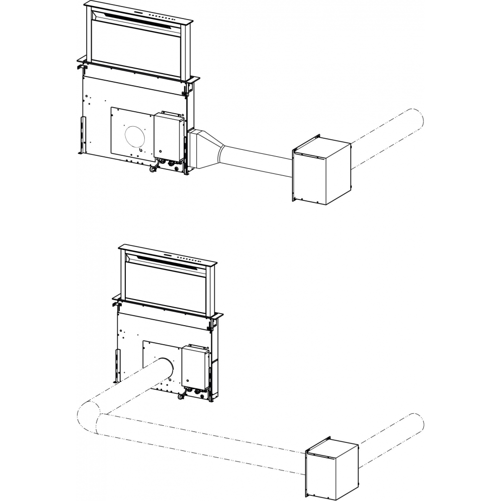 FRANKE - Remote motor installation kit for Down Draft