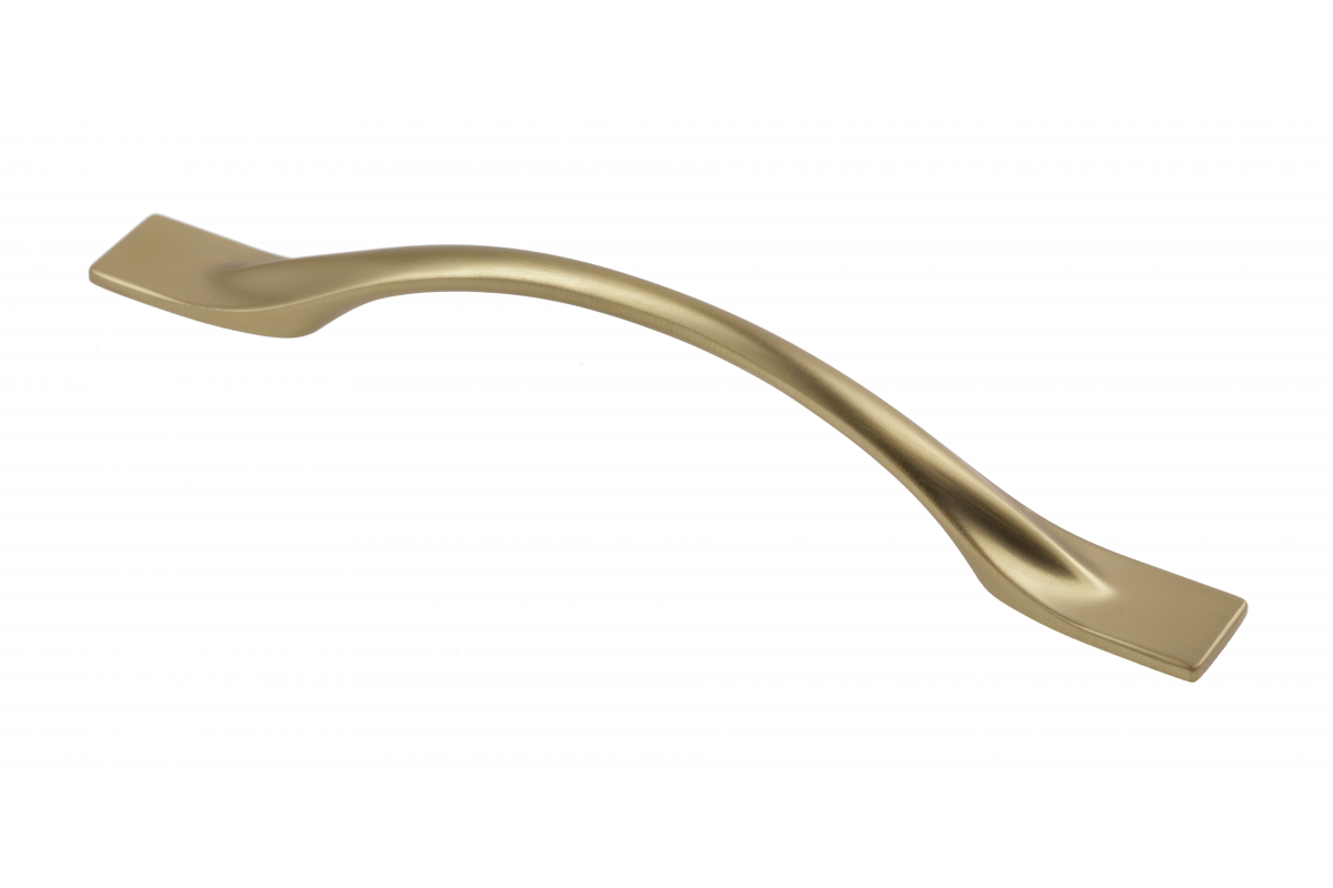 Furniture Hardware - UZ-FLOW-128-90 Handle FLOW, 128 mm, champagne