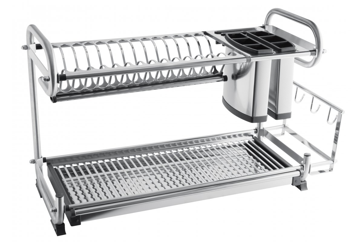 Feronerie - OC-A0460D-06 Uscător pentru veselă și tacâmuri de masă, în două niveluri, inox