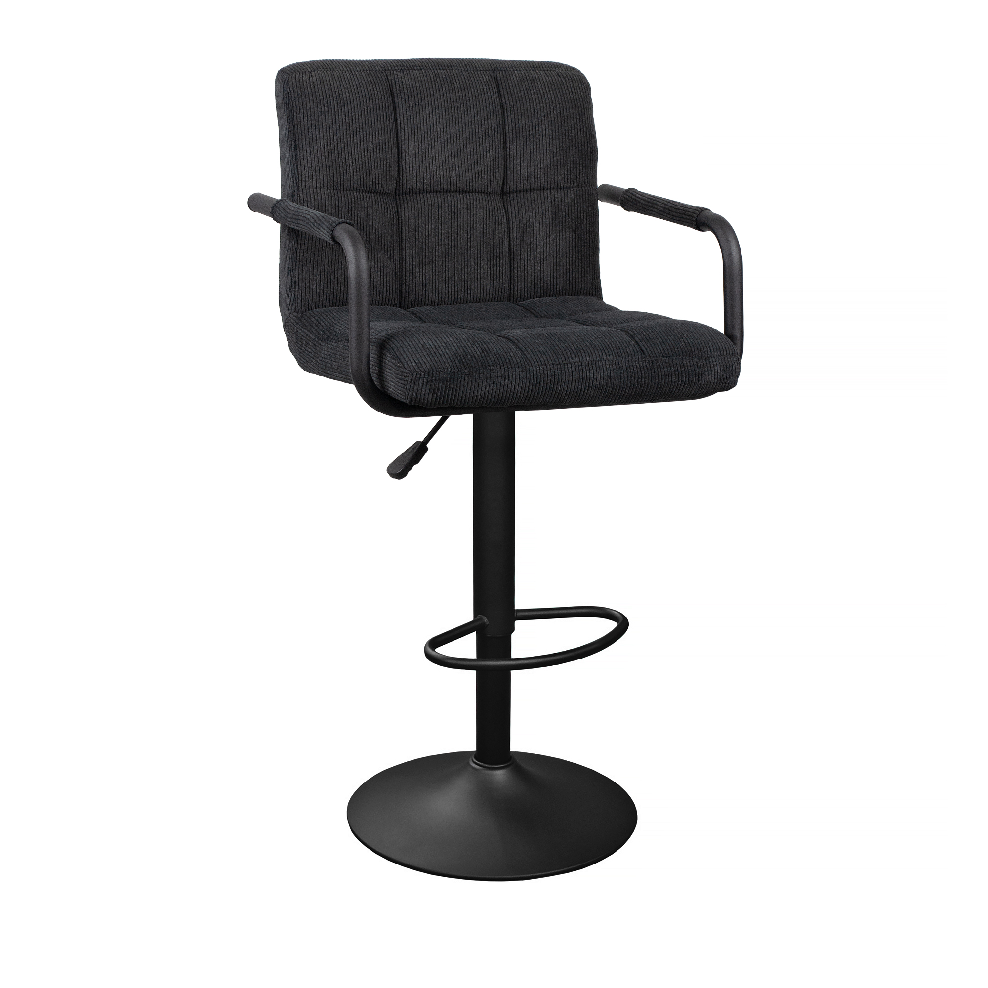 Catalog de produse - Scaun de Bar SB-042 Velvet Black Nr.03+Black Legs
