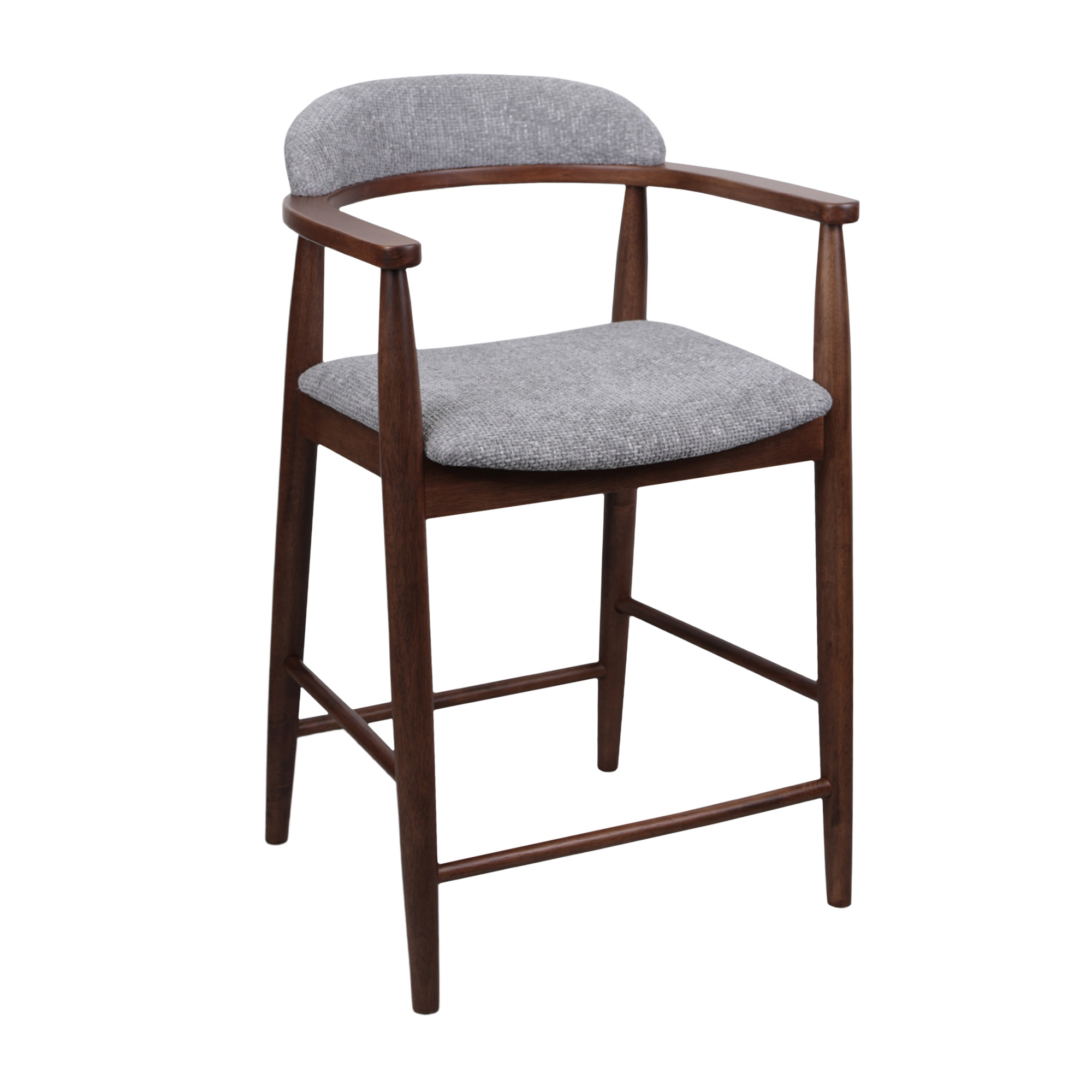 Catalog de produse - Scaun Bar Midas Light Grey (SD207-6) + WALNUT 5544