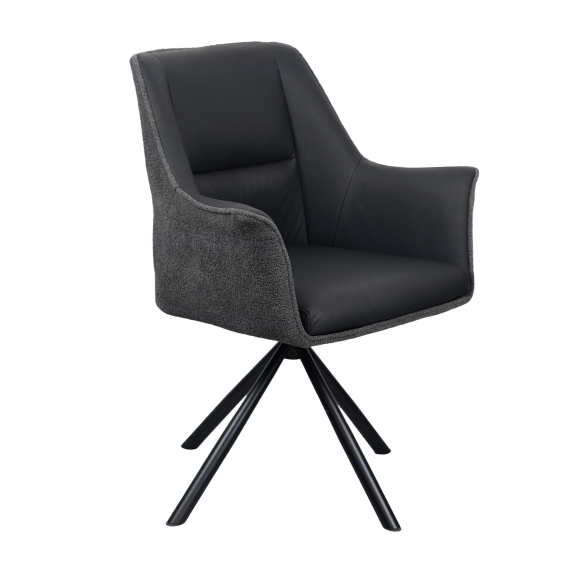 Catalog de produse - Scaun Blum Piele+Stofa Black