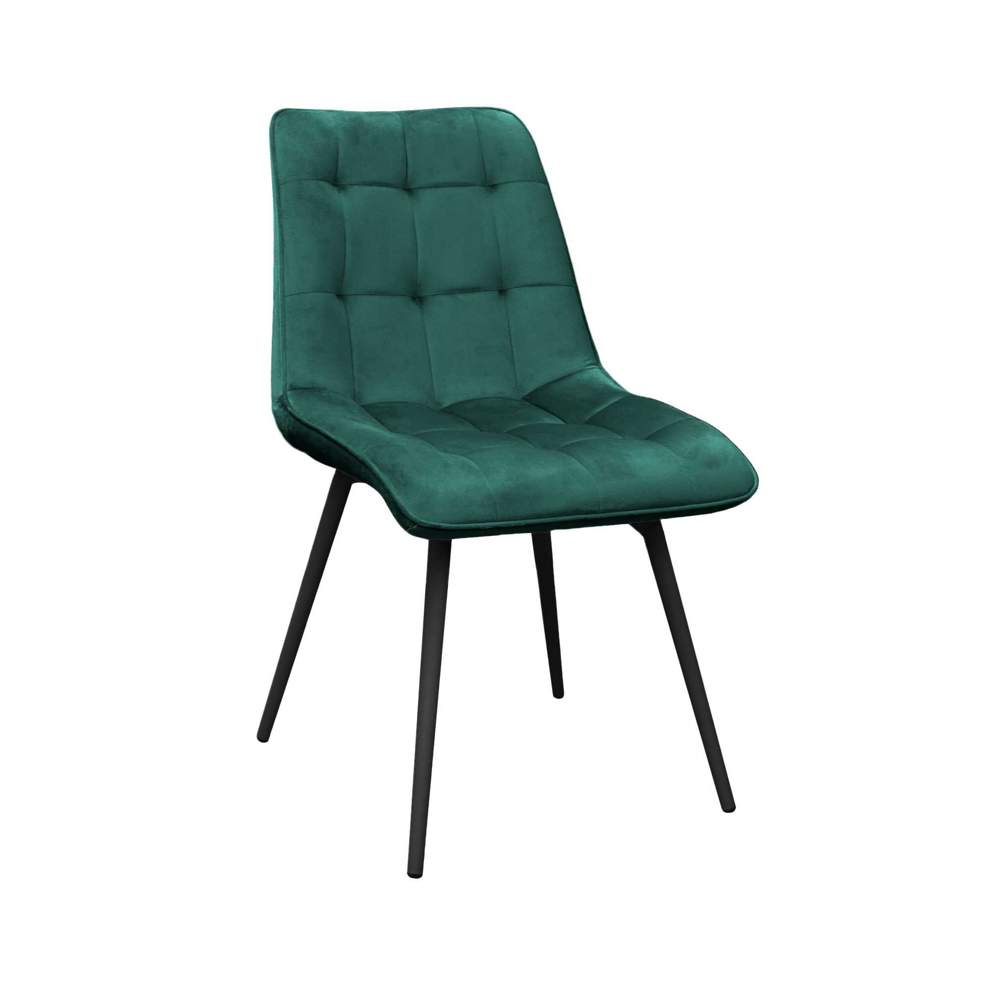 Catalog de produse - Scaun Capella Catifea Dark Green HLR57+Black Legs