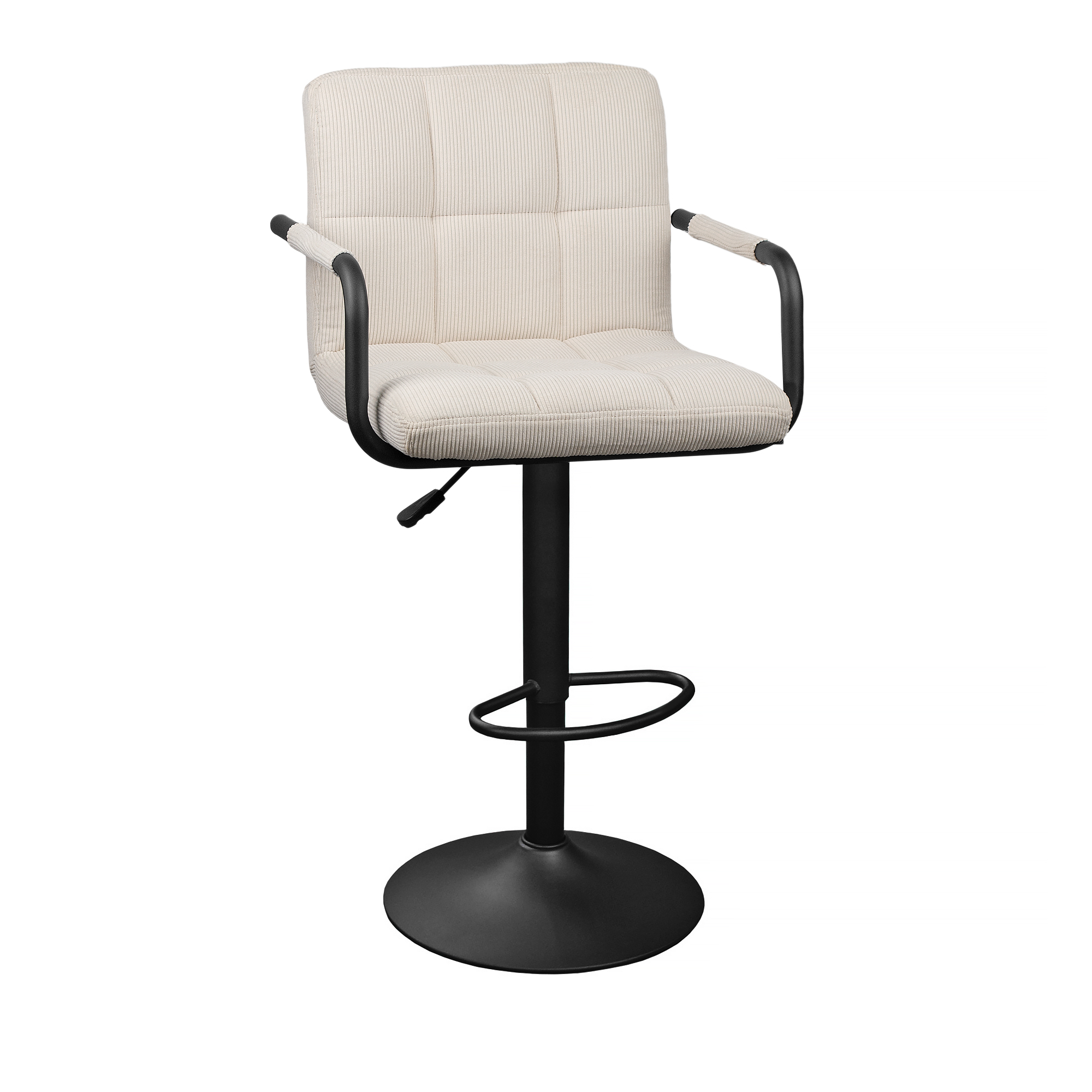 Catalog de produse - Scaun de Bar SB-042 Velvet Beige Nr.04+Black leg