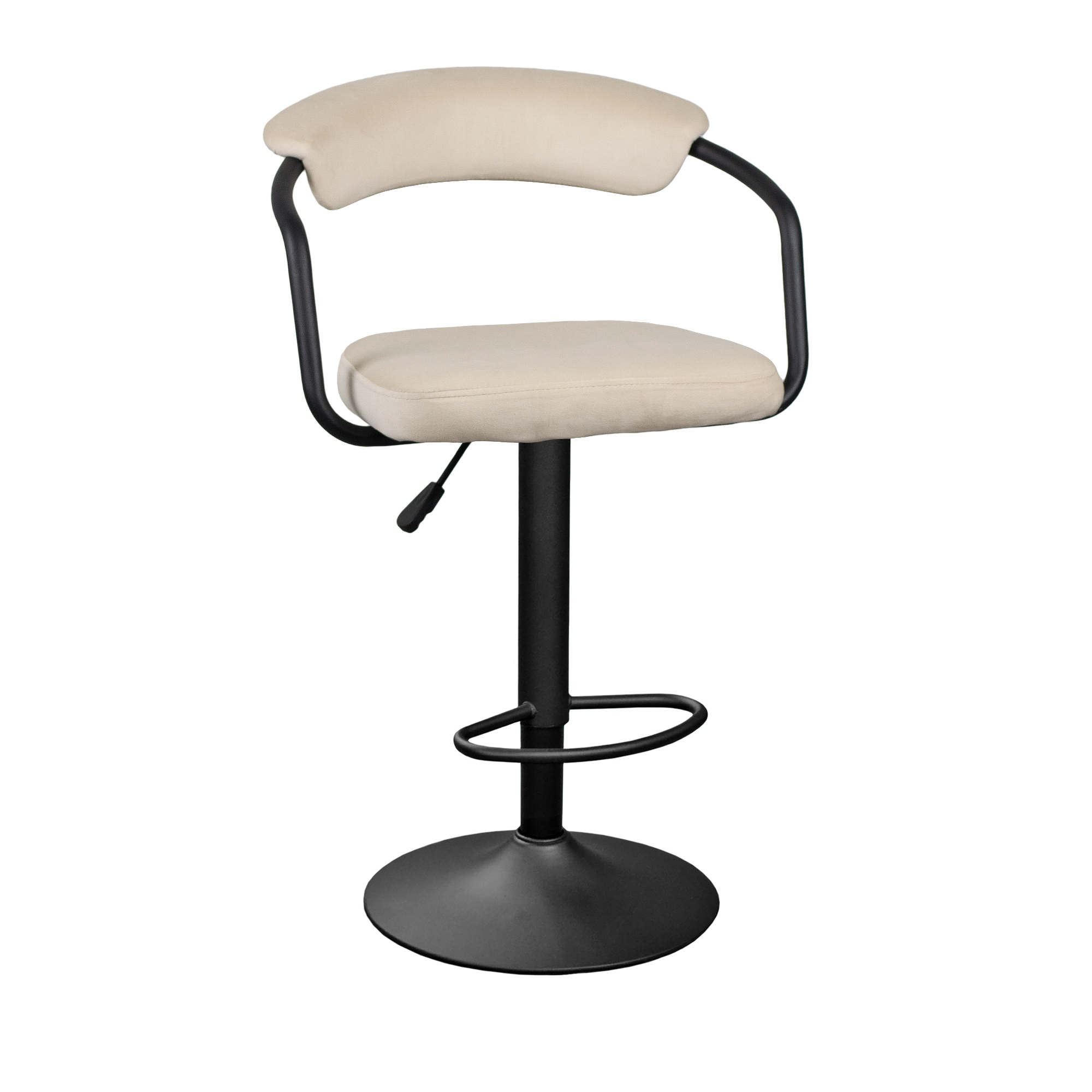 Каталог товаров - Барный стул SB-31 велюр кэмел MQCJ-3-B+черная ножка