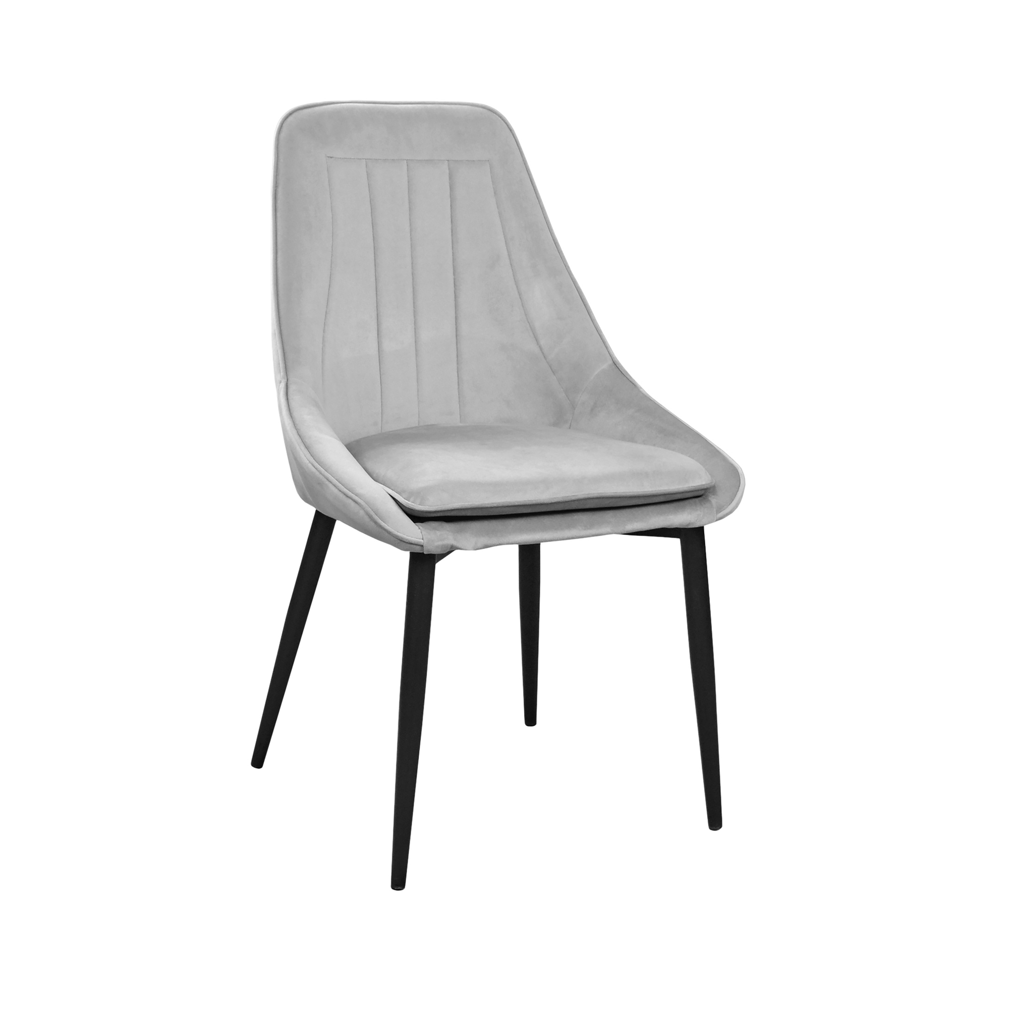 Product Catalog - Florida Velvet Light Grey Chair HLR14