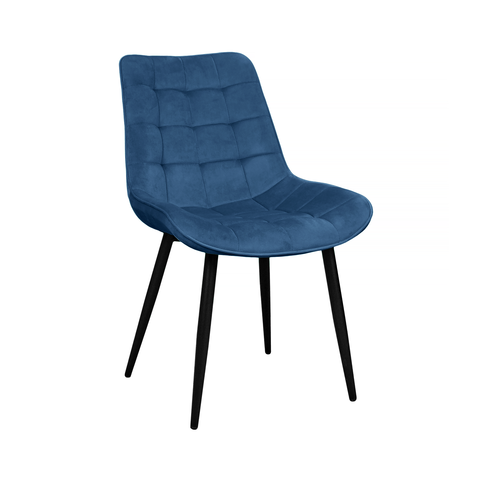 Catalog de produse - Scaun Hans Catifea Blue HLR63+Black Legs