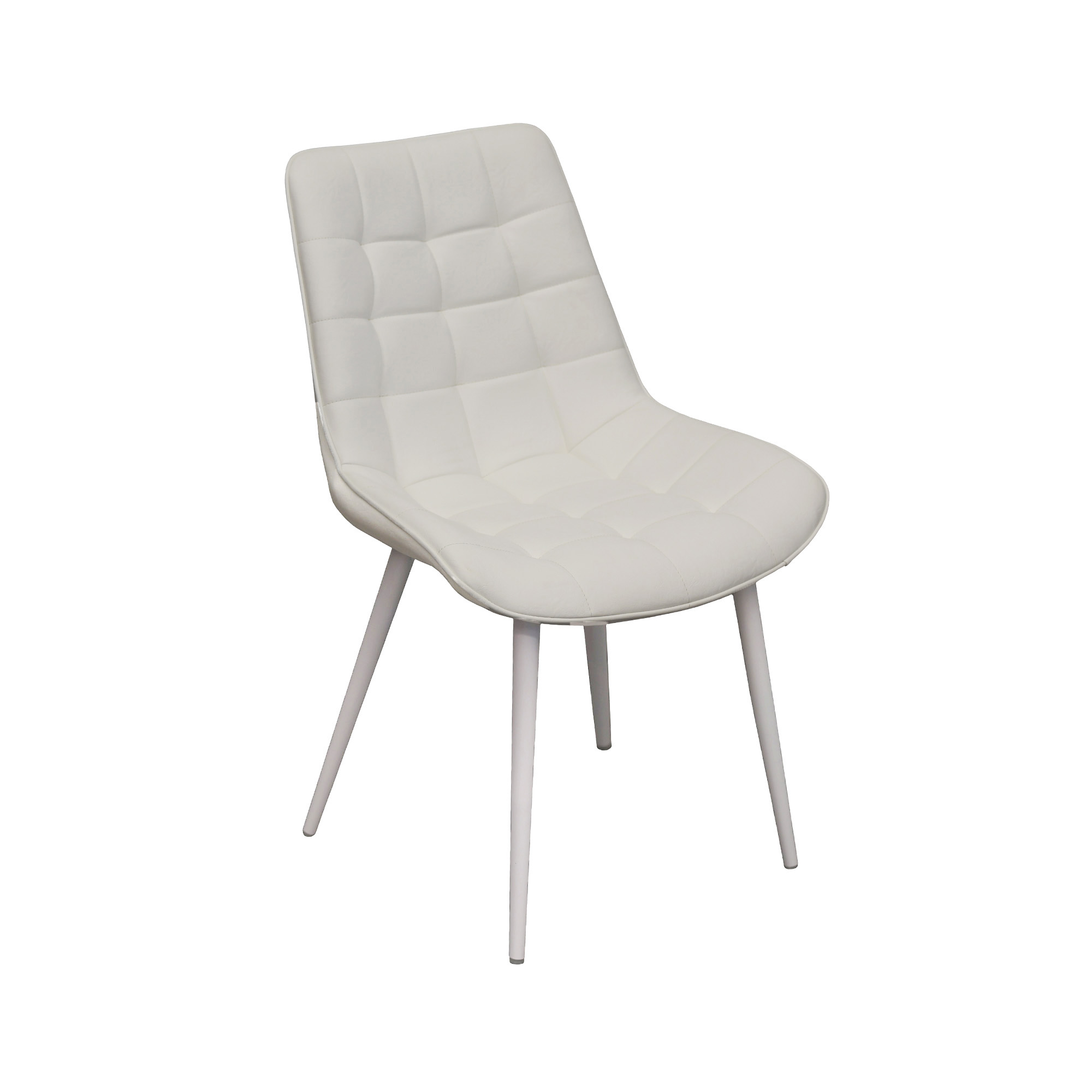 Product Catalog - Hans White PU Cosy Chair 20+White Legs
