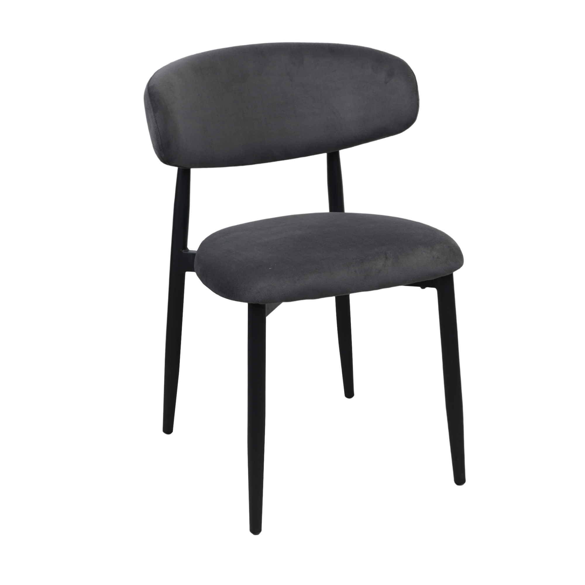 Catalog de produse - Scaun Meridian Catifea Grey (HLR21) + Black Legs