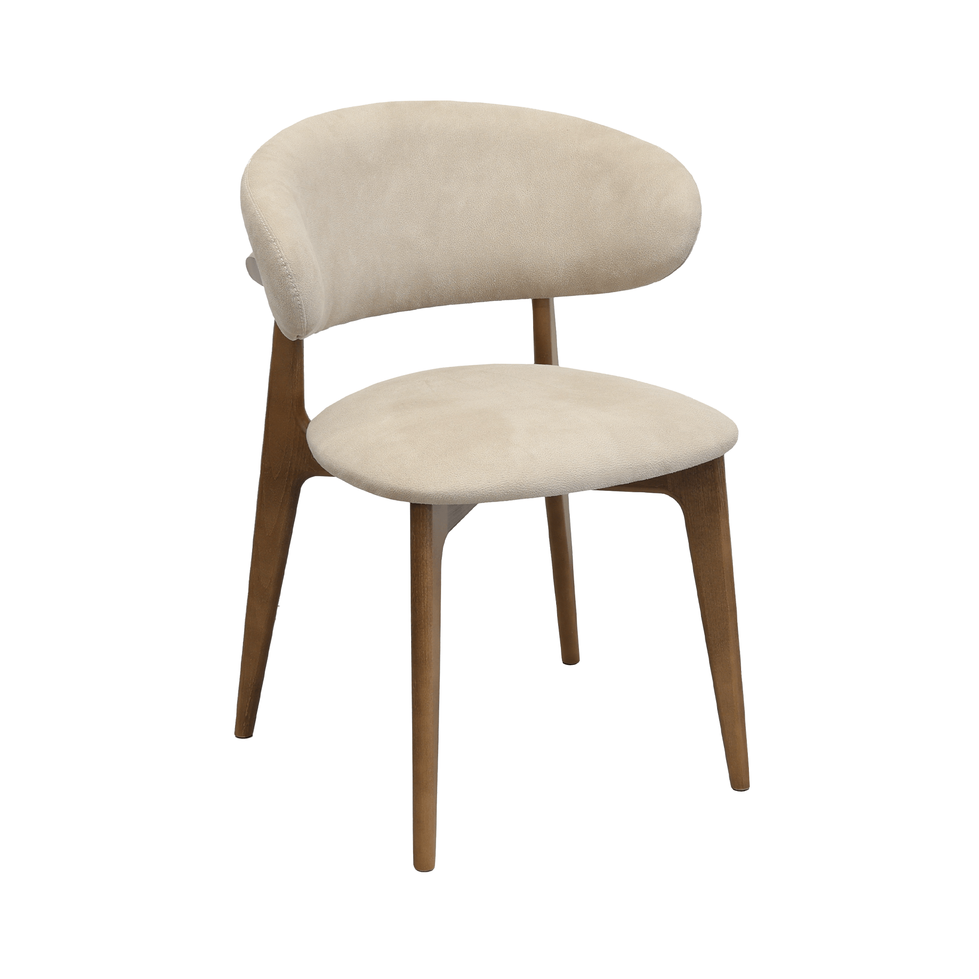 Catalog de produse - Scaun Roses Mustang Krem+Oak Legs