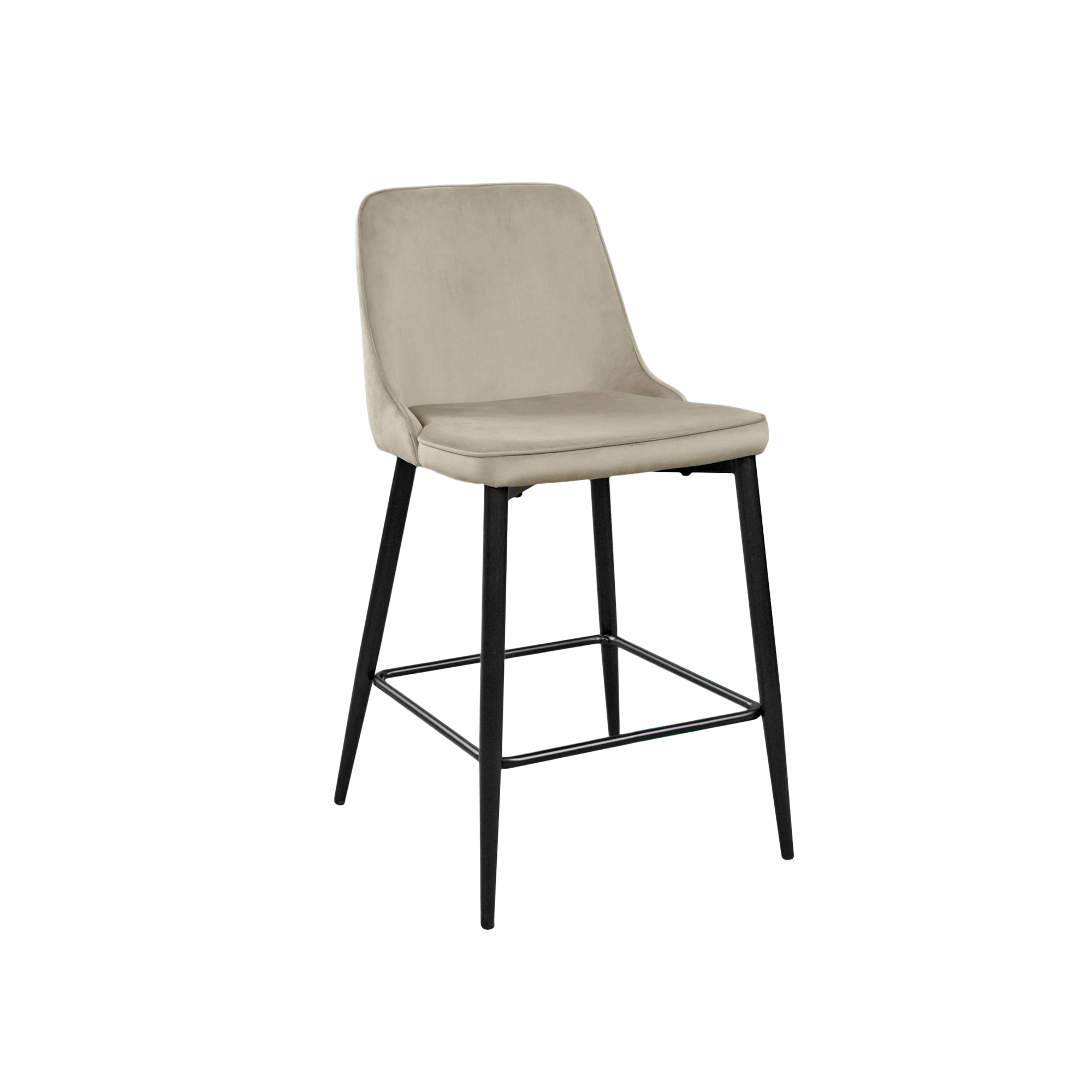 Catalog de produse - Scaun de Bar Clasic Small Beige HLR7+Black Legs