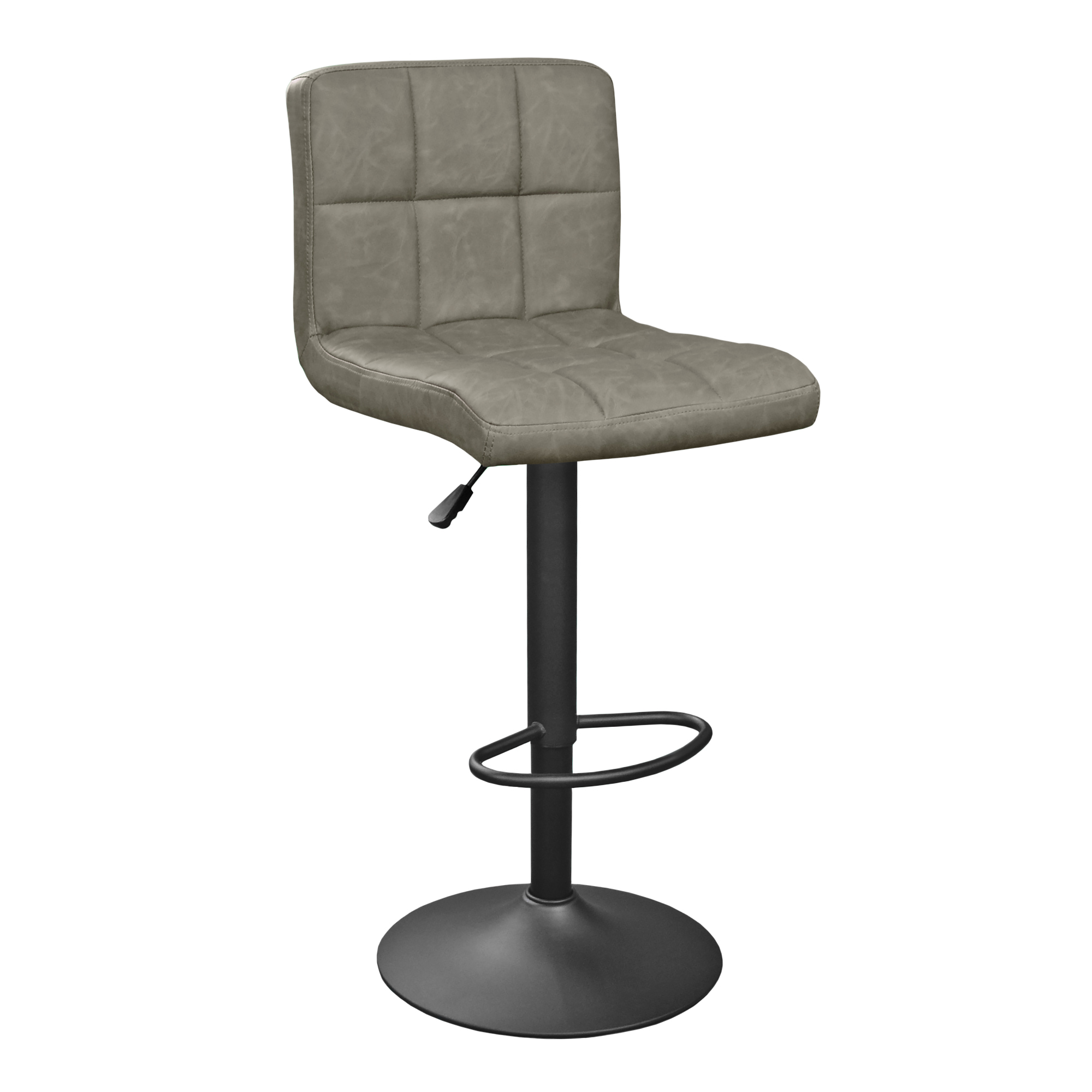 Catalog de produse - Scaun de bar SB-044 Dark Grey Pu+Black Legs