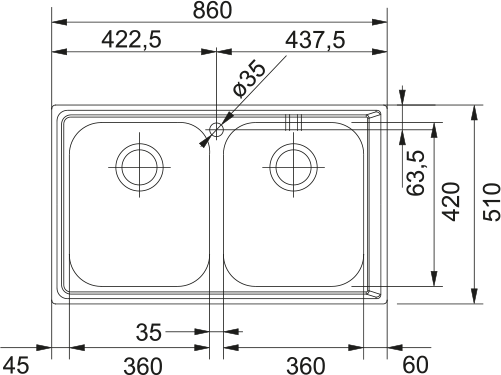 Мойка Neptune NEX 620-36-36 [2]
