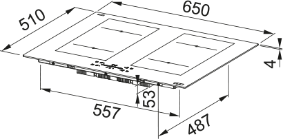 Индукционная варочная панель FMA 654 I F BK KL Nero [6]