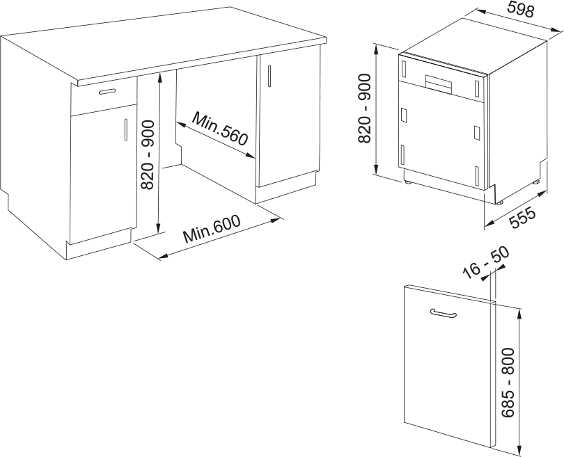 Посудомоечная машина FDW 614 D10P DOS LP C [3]