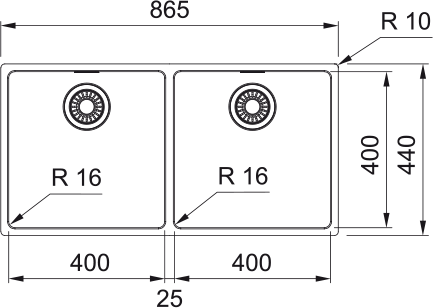 Мойка Maris MRX 120-40-40 [2]