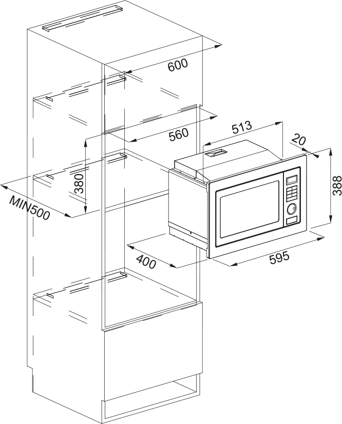 Microwave Oven FMW 250 CR2 G BK [2]